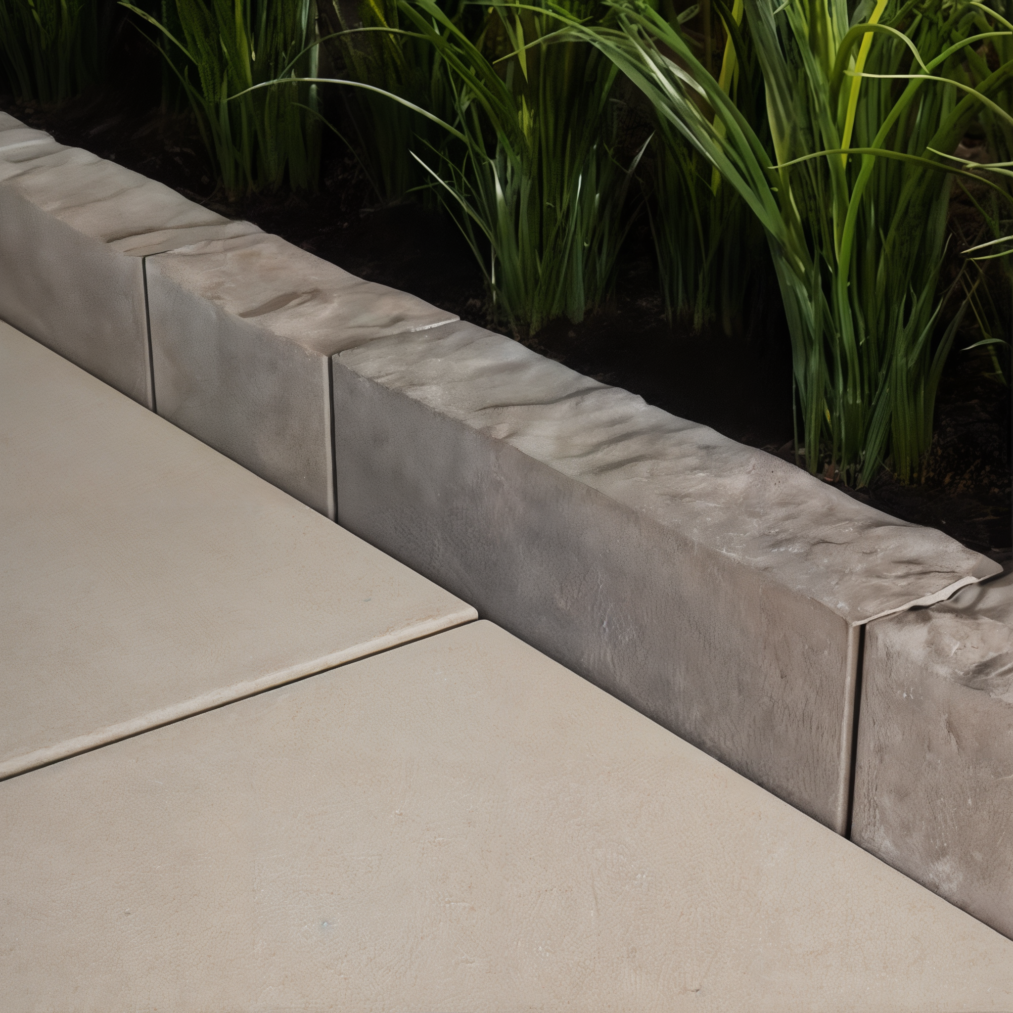 Brandon Edge Stone in Champlain Grey Onyx Black/Slate Modular Size