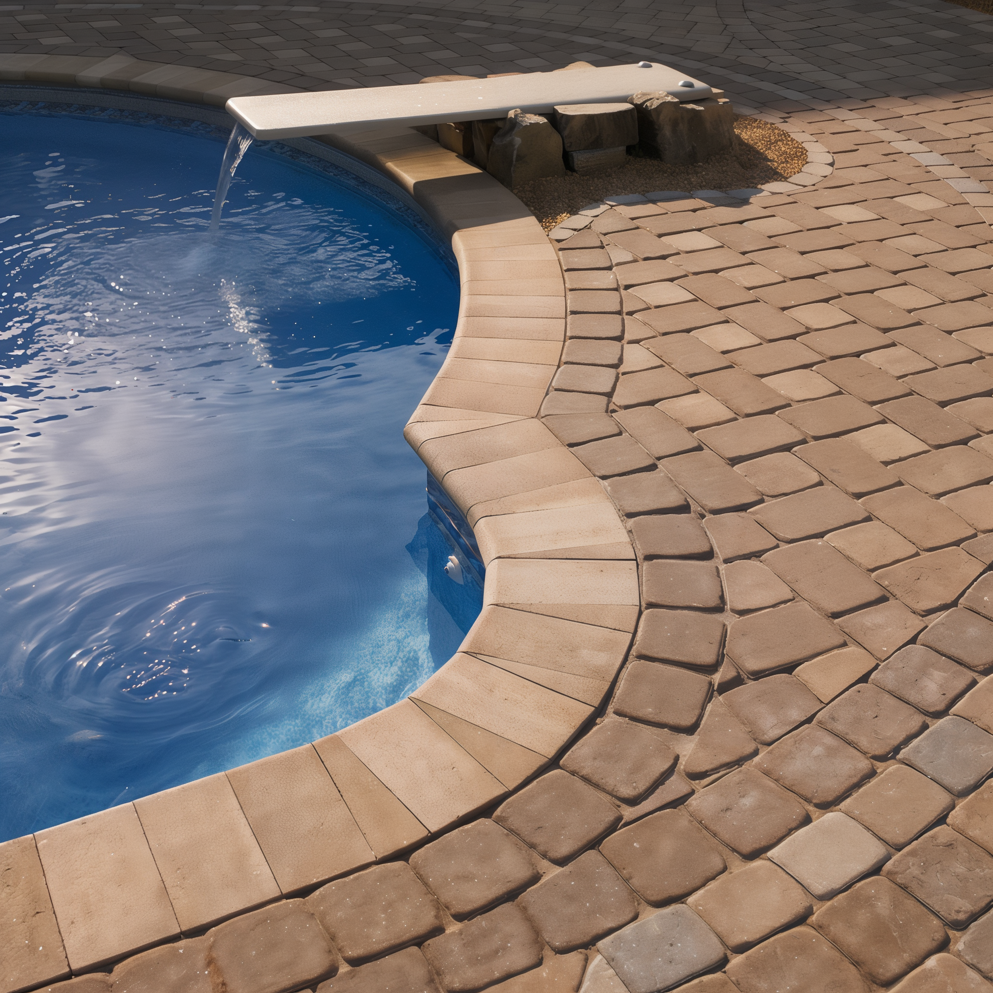 Smooth Bullnose pool coping in Chocolate Brown, single size
