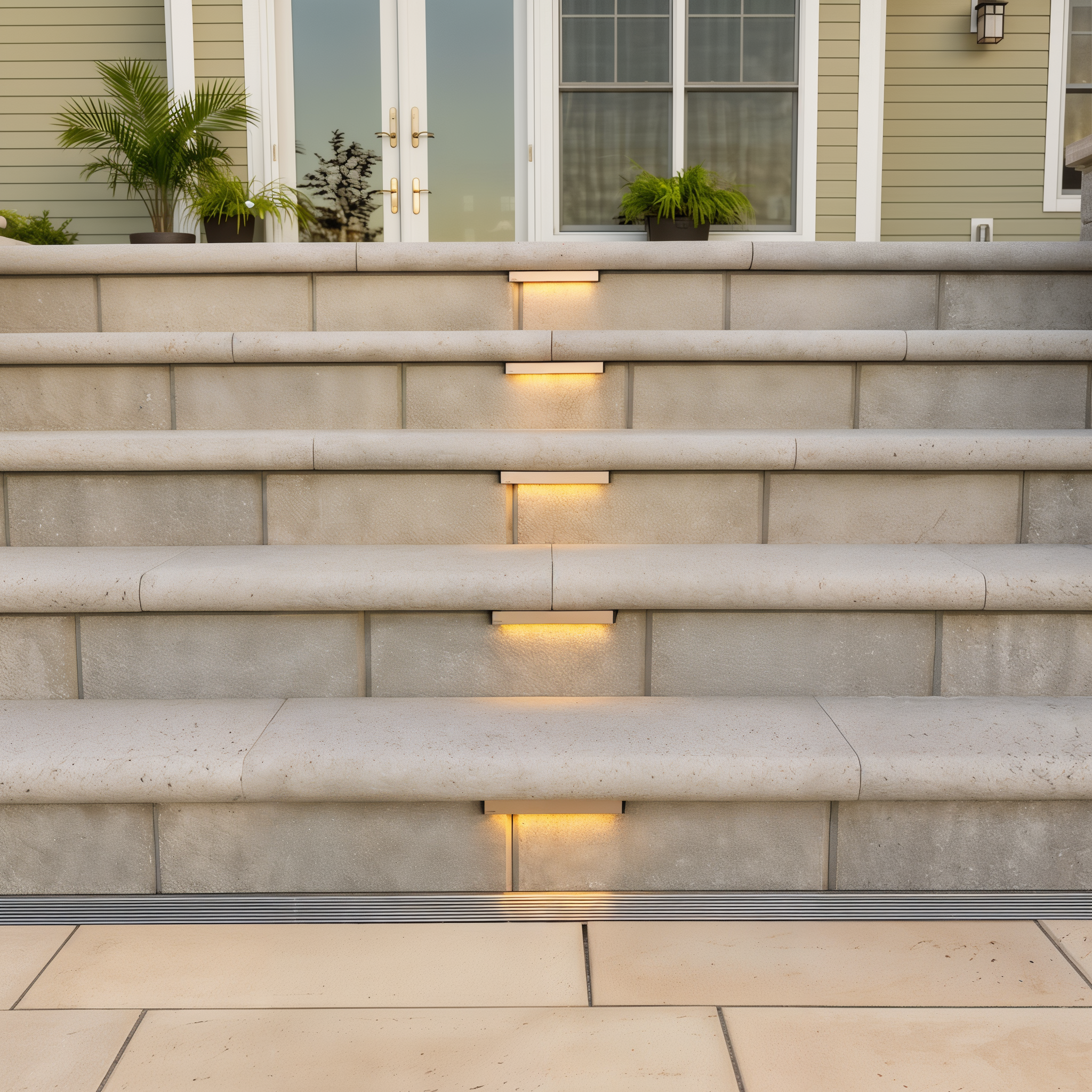Beige Cream Bullnose Grande pool coping detail (Polished, Single Size)