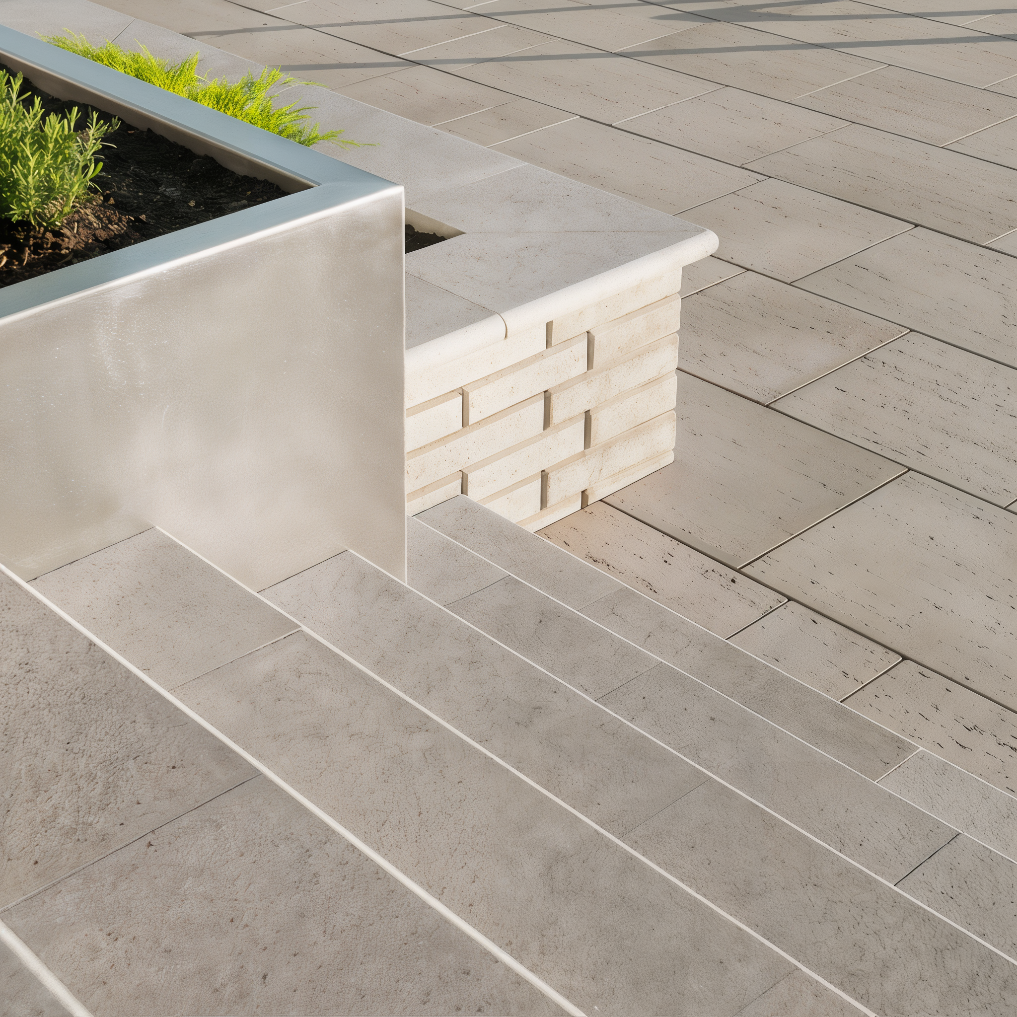 Bullnose Grande pool coping in Beige Cream (Polished, Single Size)