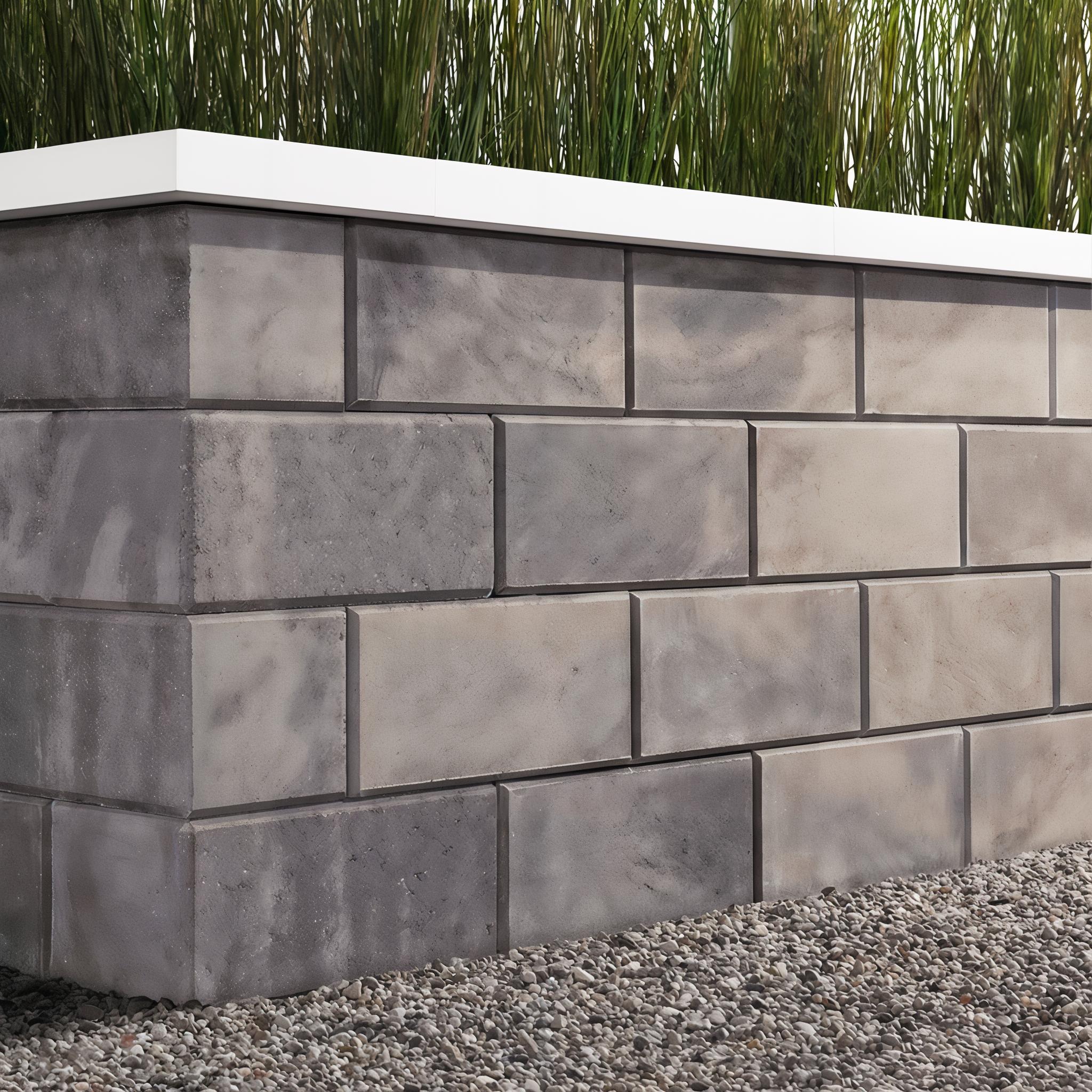 G-Force Wall corner unit in Shale Grey with smooth texture.