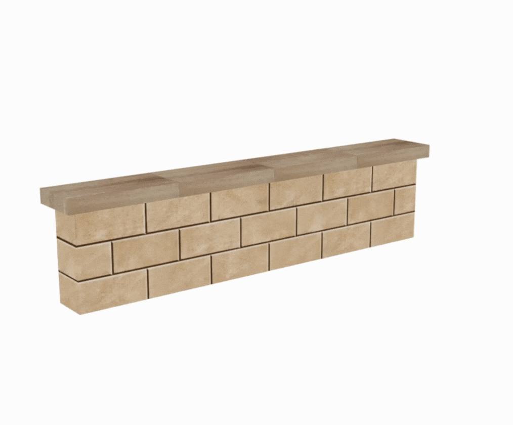 G-Force Wall block in Chestnut Brown color.