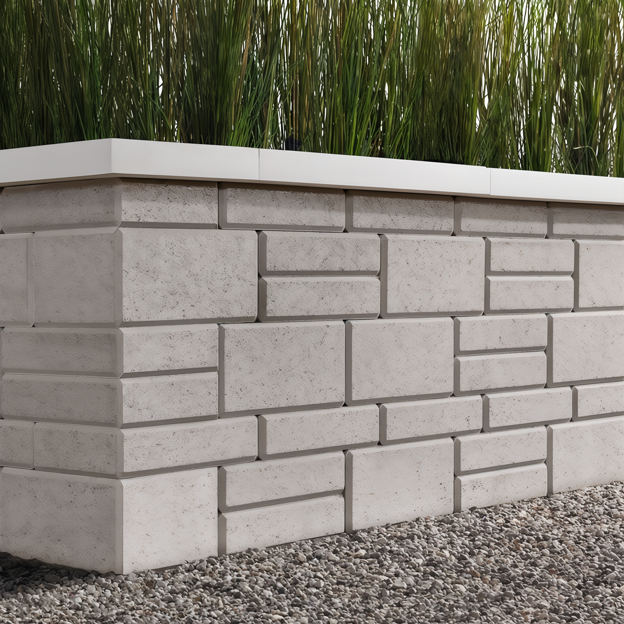 Raffinato Wall polished greyed nickel 90mm wall block.