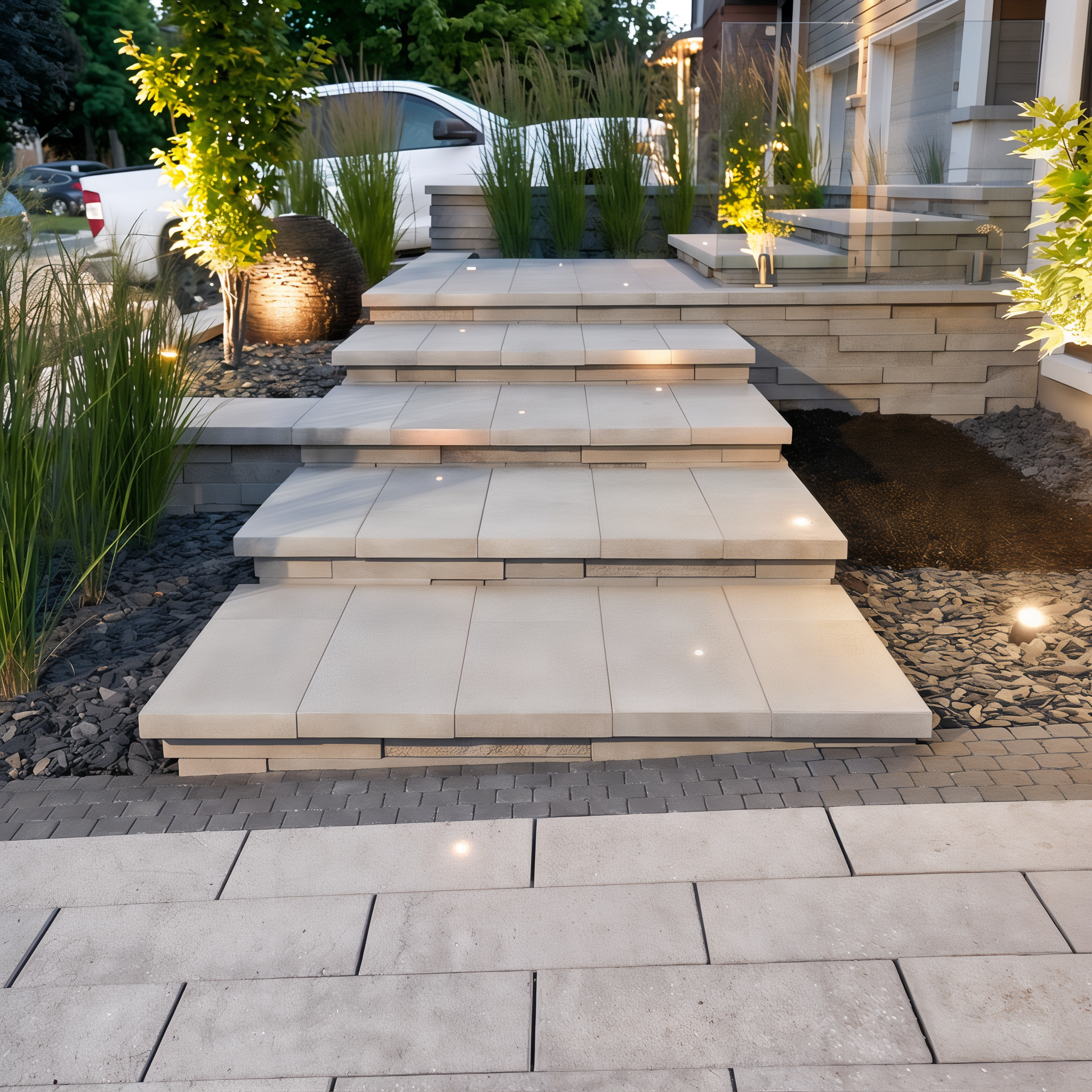 Onyx Black Raffinato Cap with smooth texture for landscape walls.