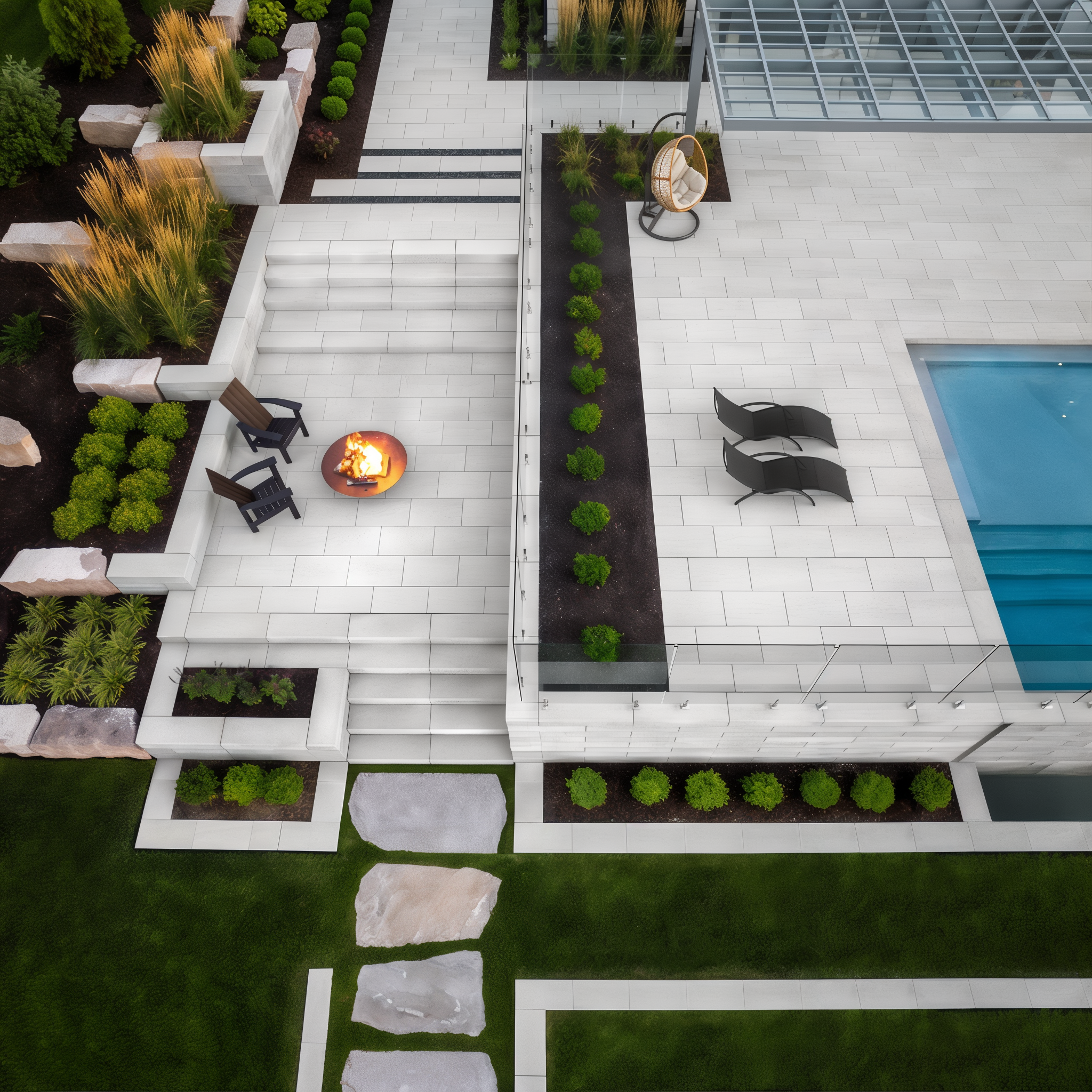 Raffinato Steps, Shale Grey smooth single size