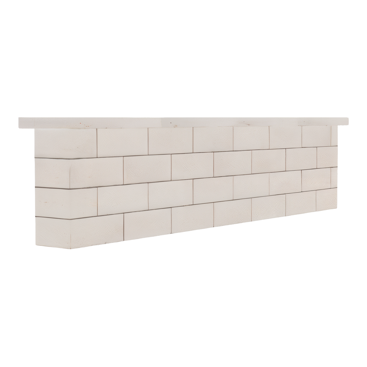 Wall Travertina Ivory, Ivory Brushed Travertine corner and pillar