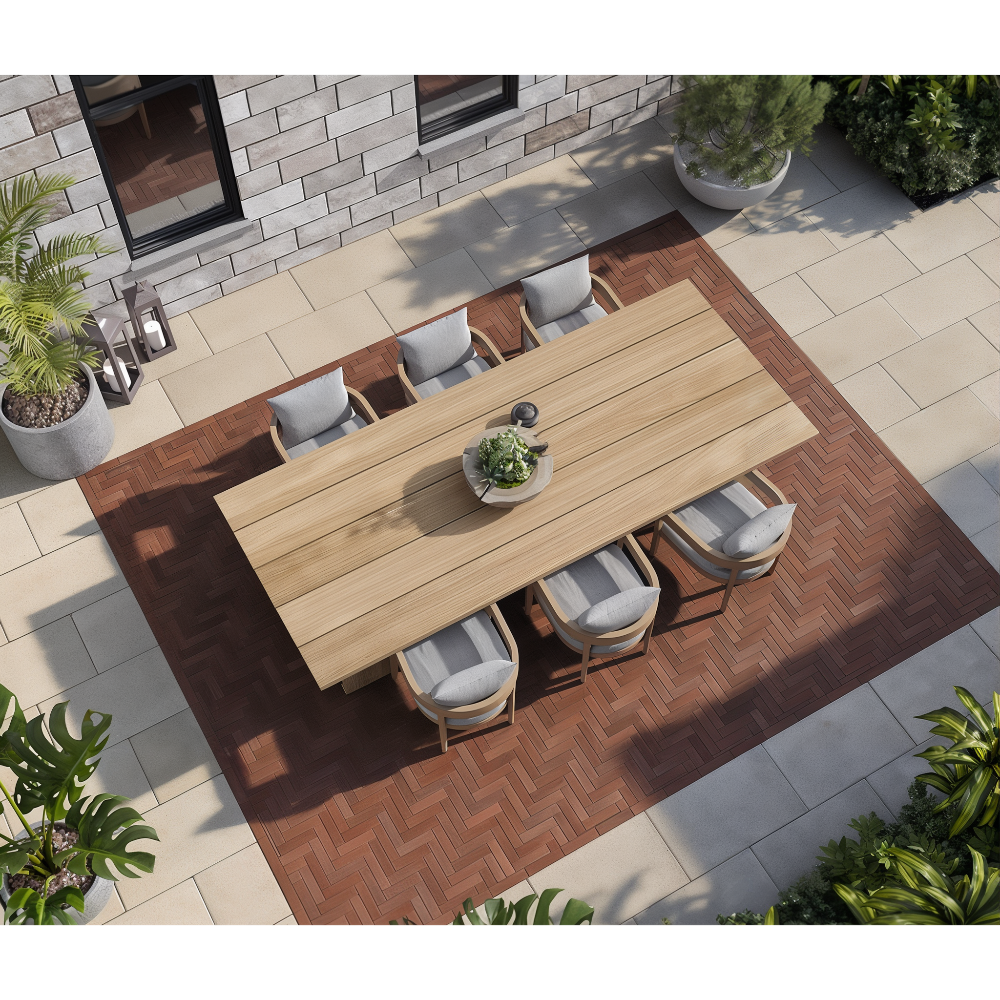 Westmount Merlot HD² Smooth paver outdoor patio; Chestnut Brown Single Size.