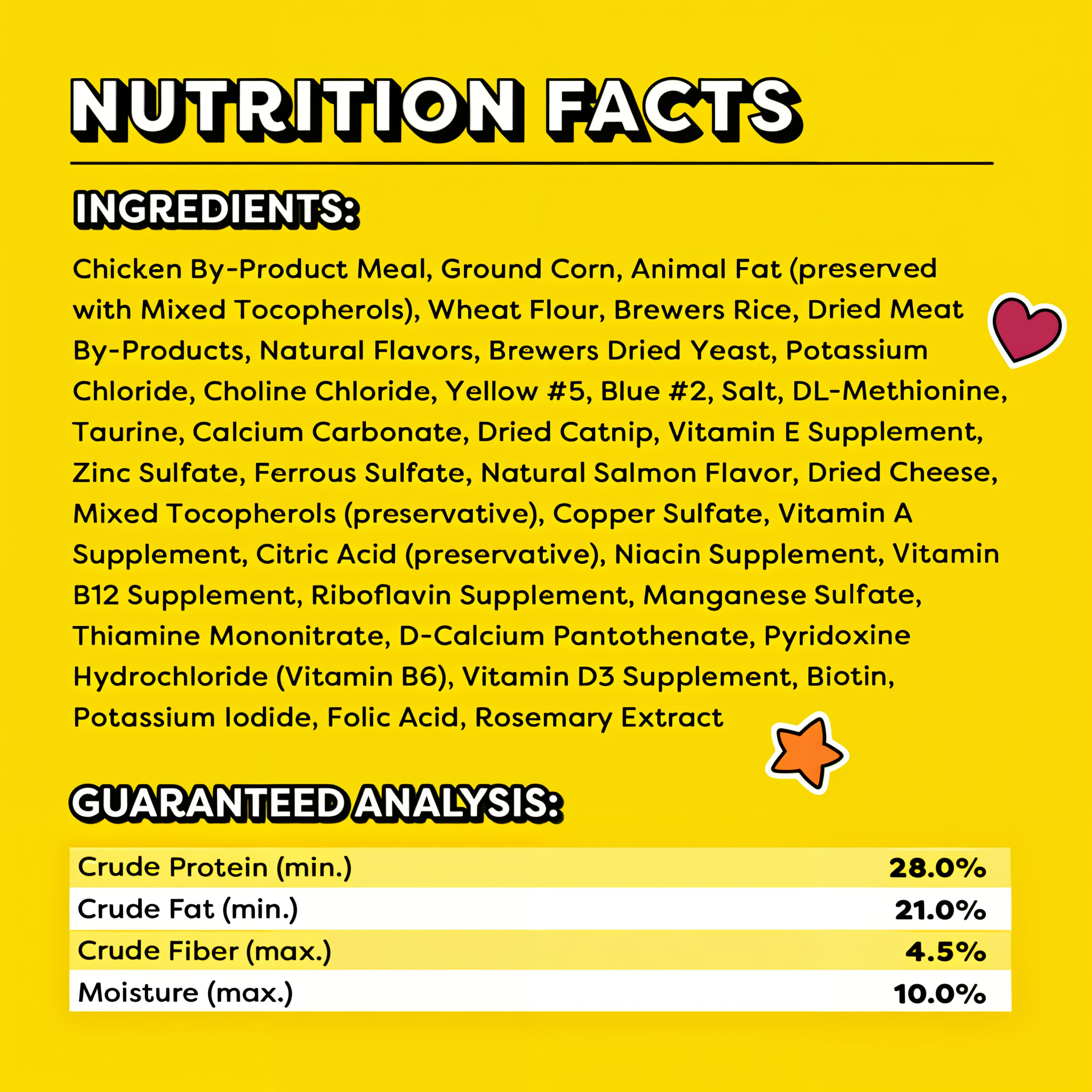 Temptations Classic Blissful Catnip Flavor Crunchy and Soft Cat Treats nutrition facts ingredients guaranteed analysis
