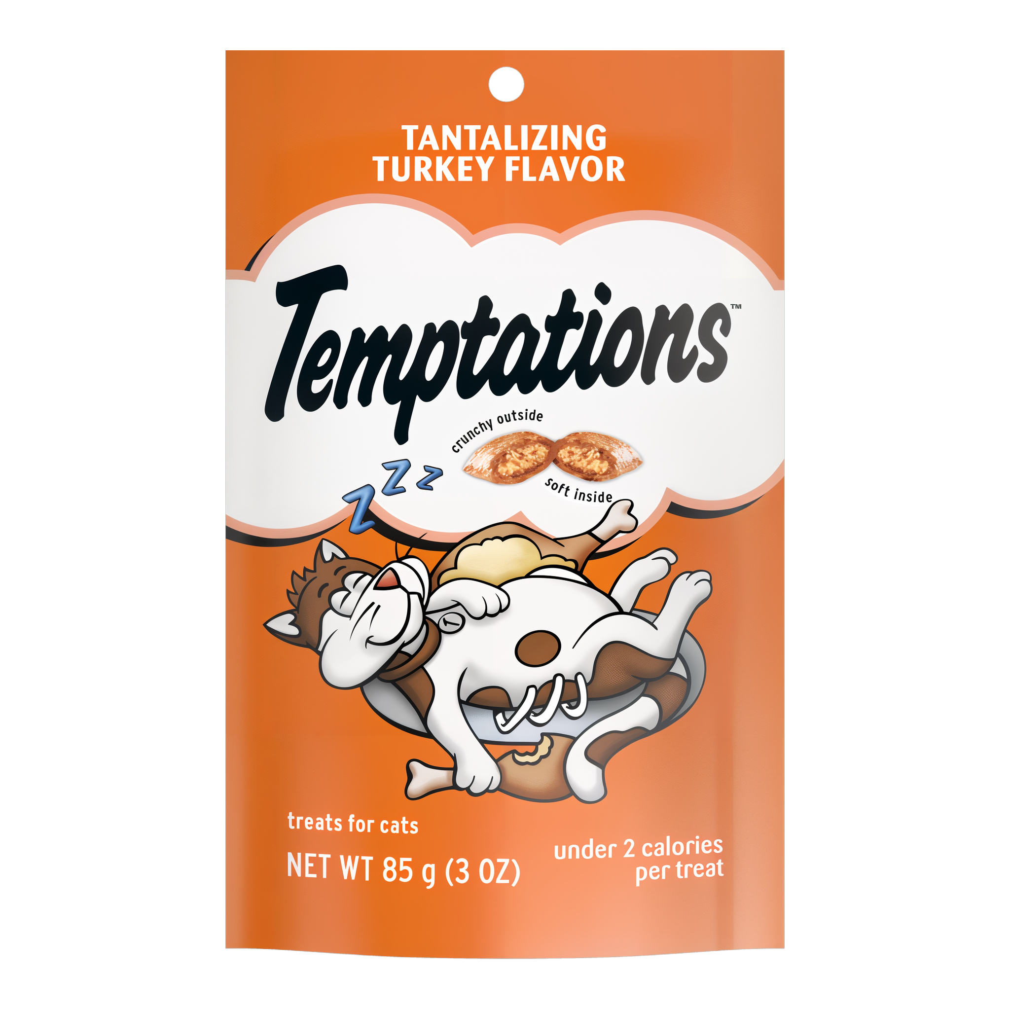 Temptations Classic Tantalizing Turkey Flavor Crunchy and Soft Cat Treats 3 OZ pack #3 OZ