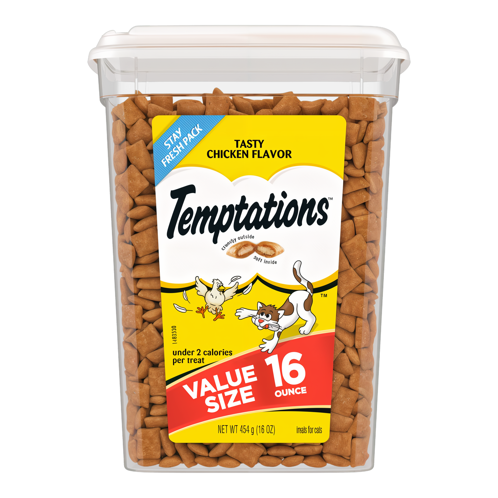 Temptations Classic Tasty Chicken Flavor Crunchy and Soft Cat Treats 16 OZ pack #16 OZ