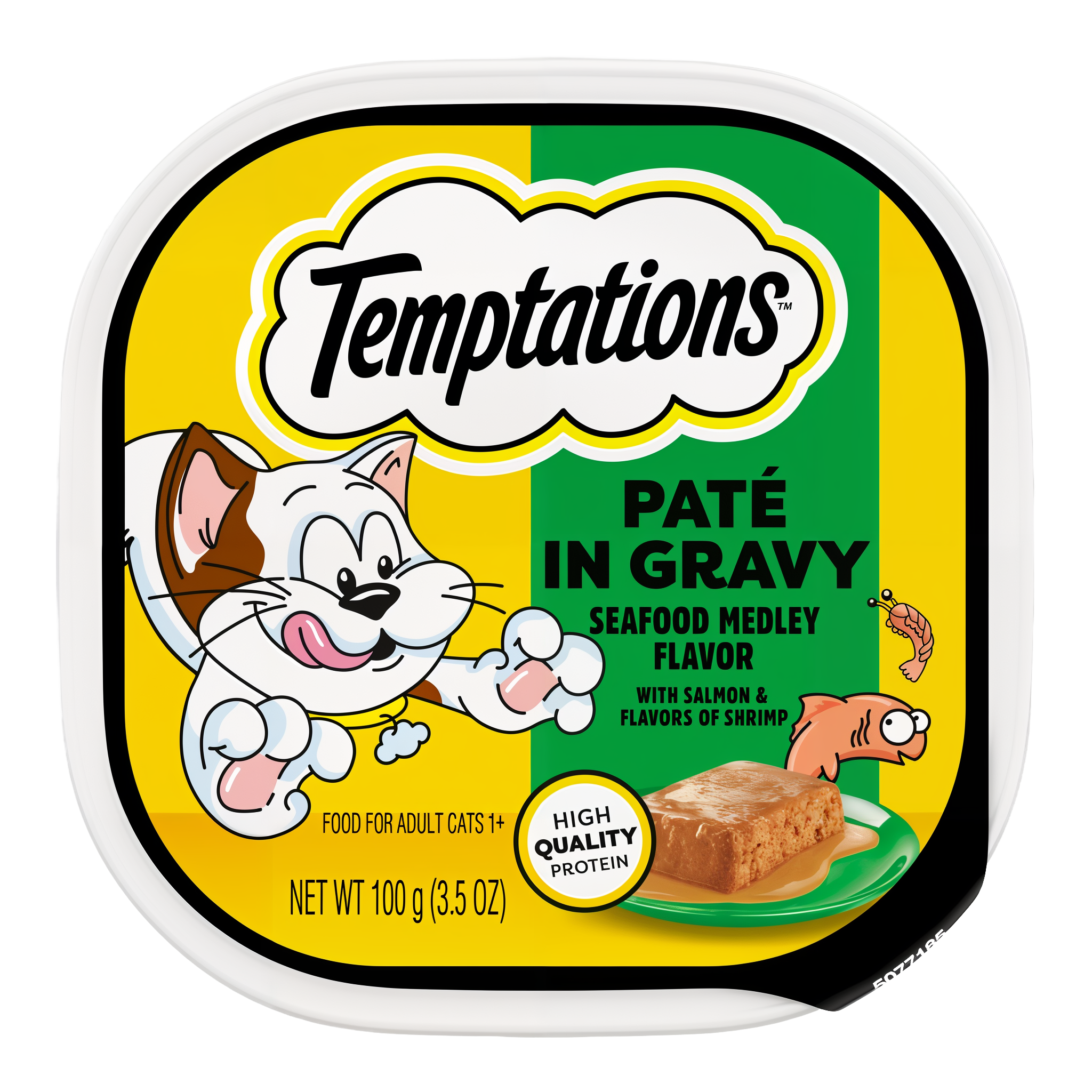 Temptations Pate in Gravy Seafood Medley Flavor Wet Cat Food 3.5 OZ pack #3.5 OZ