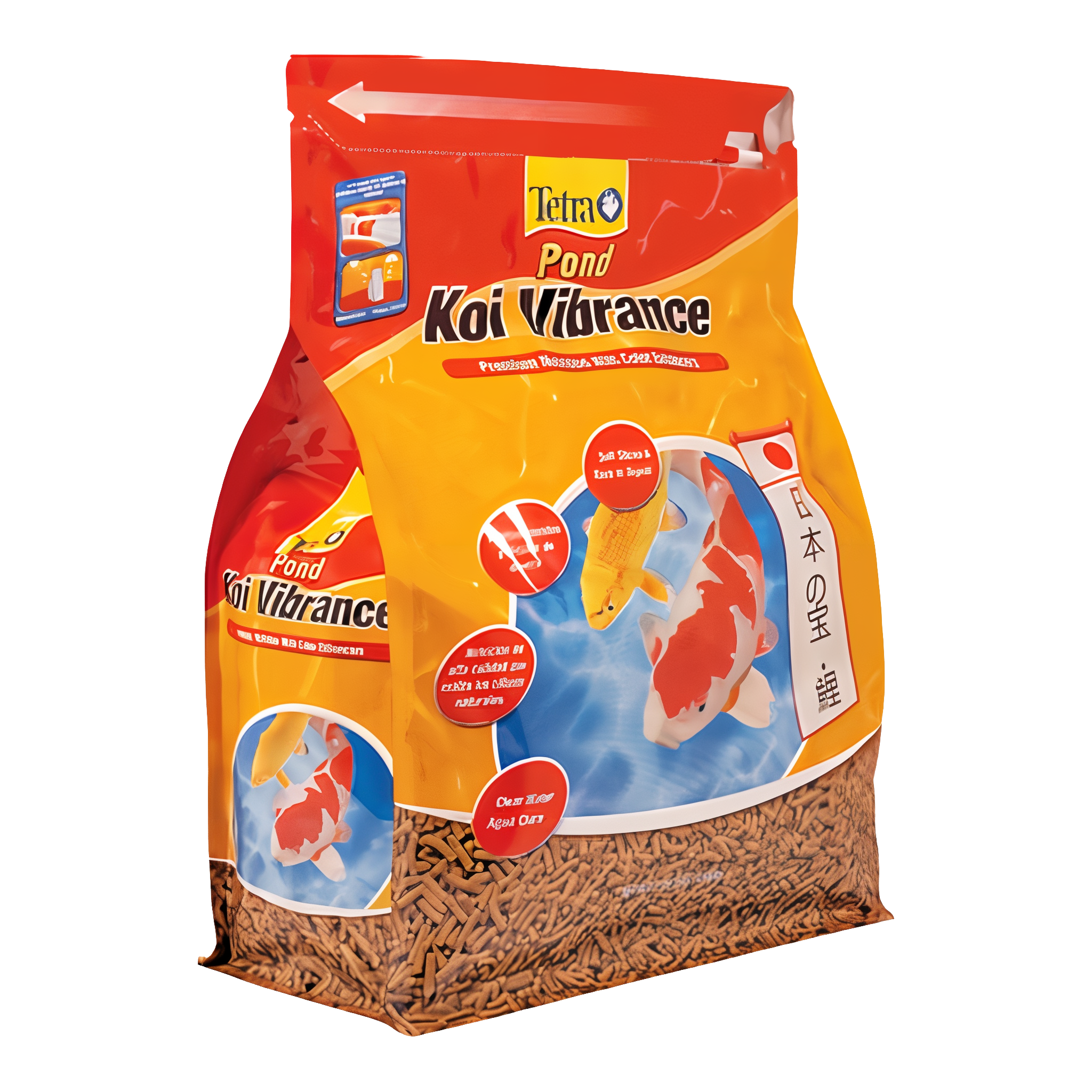 TetraPond Koi Vibrance Soft Sticks Floating Pond Food, 2.42 lb container. #2.42 lb