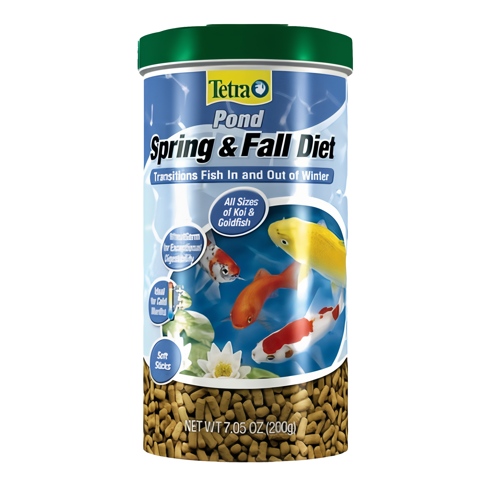 TetraPond Spring and Fall Diet Fish Food for Goldfish and Koi, 7 oz size #7 oz