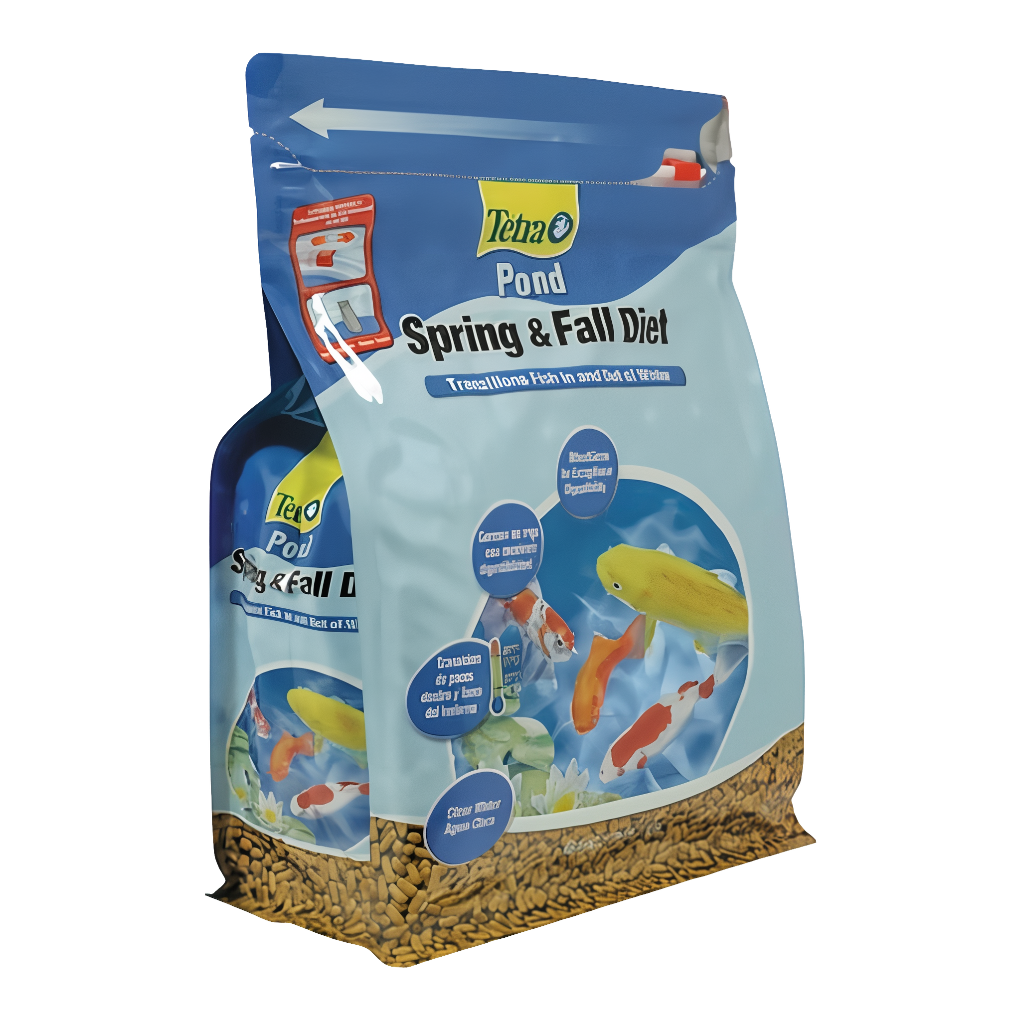 TetraPond Spring and Fall Diet Fish Food for Goldfish and Koi, 1.72 lb size #1.72 lb