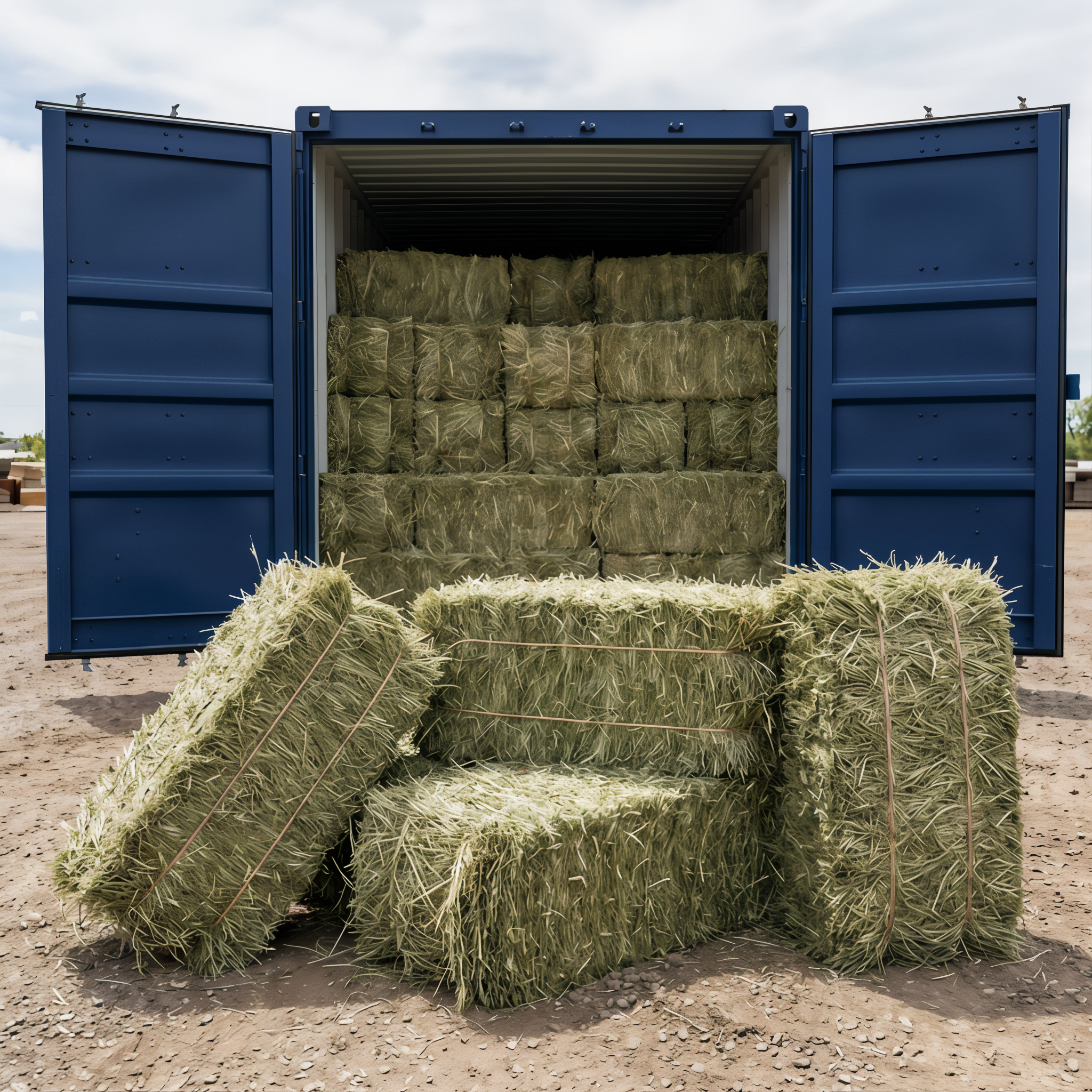 Timothy grass hay bale for horses, goats, sheep, and rabbits -- leafy green high-fiber forage, twine-tied, approximately 50 lb per bale #Per Bale