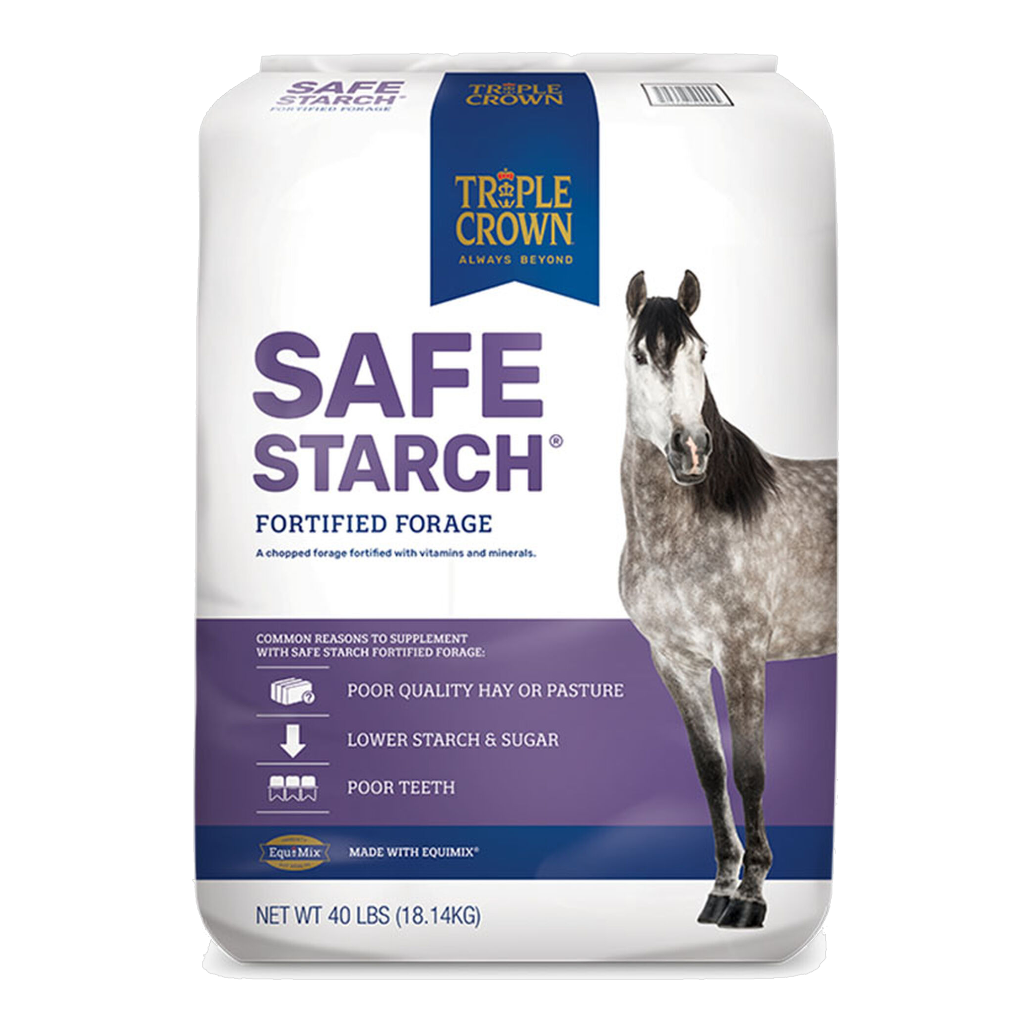Triple Crown Safe Starch Fortified Forage 40 lb bag #40 LB