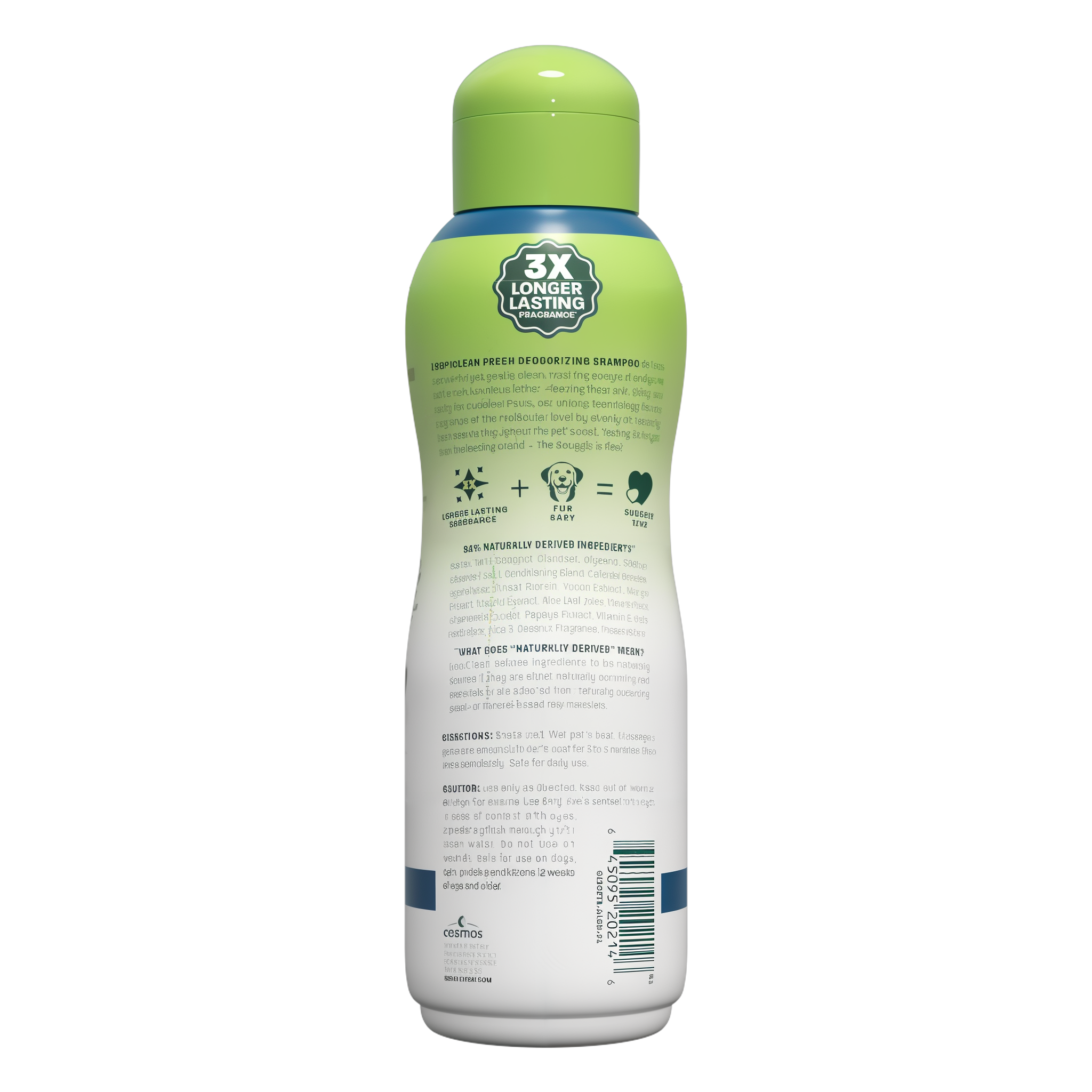 TropiClean deodorizing shampoo back