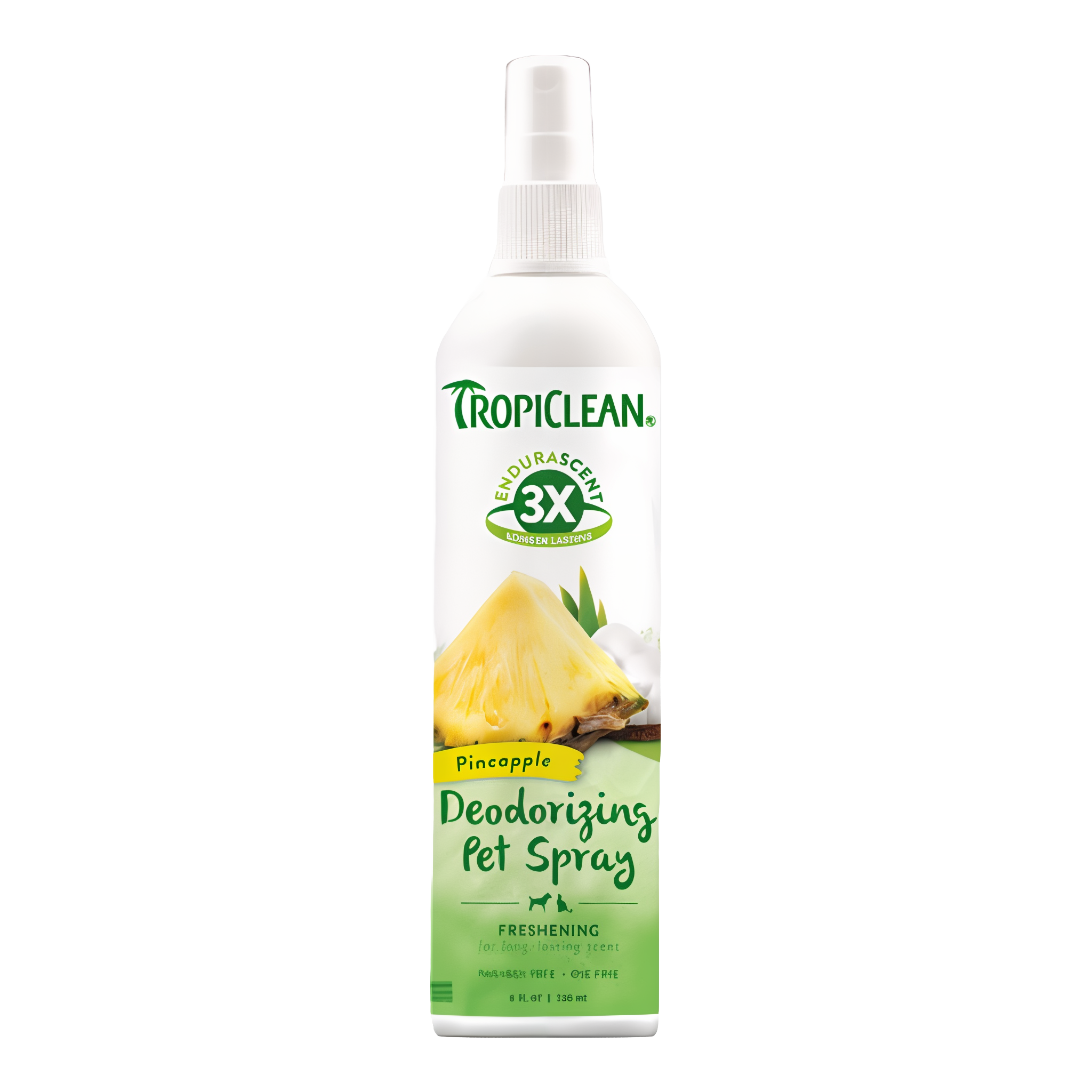 TropiClean EnduraScent Pineapple Deodorizing Pet Spray 8 fl oz bottle