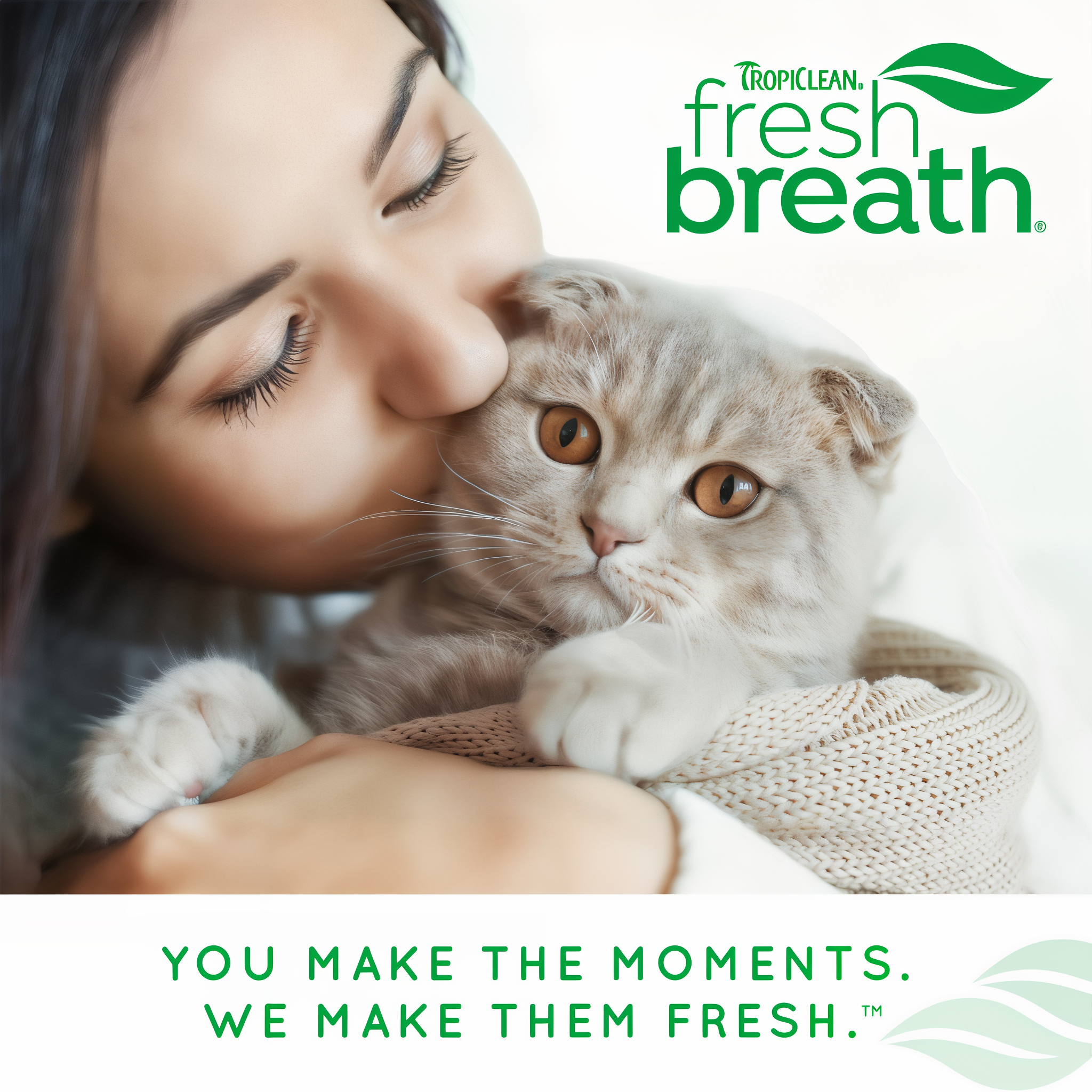 TropiClean Fresh Breath for cats lifestyle