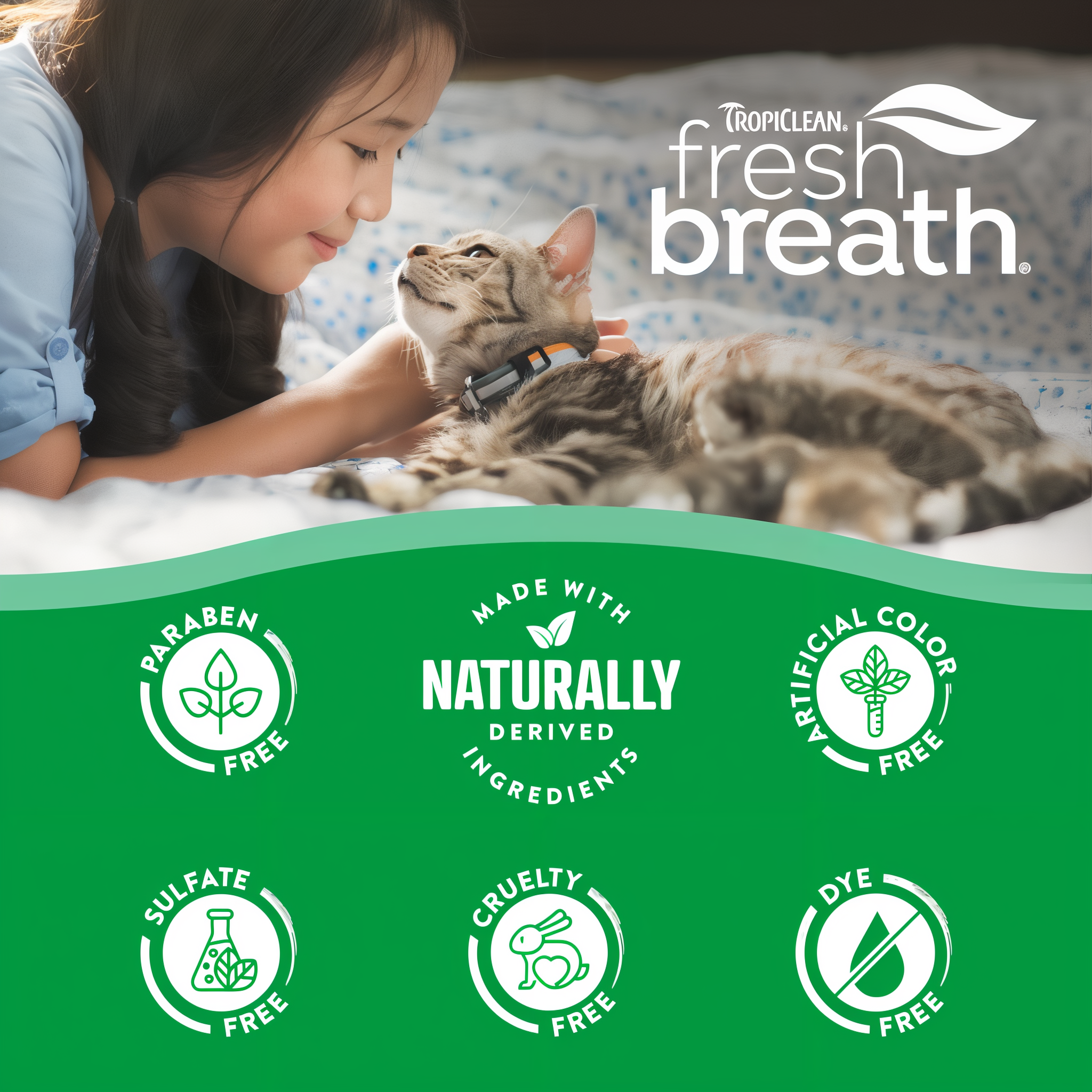 Fresh breath means more cuddles with your cat