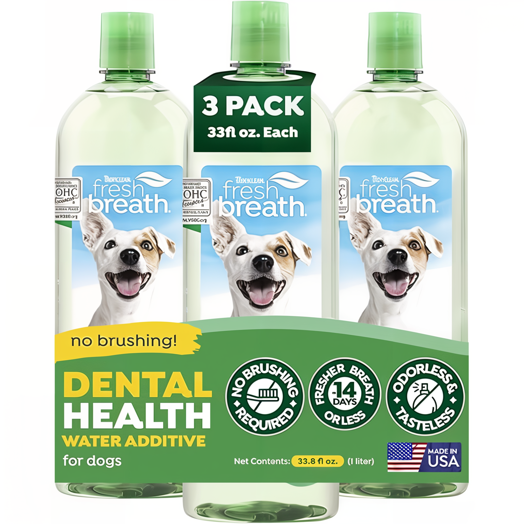 TropiClean Fresh Breath Oral Care Water Additive for Pets