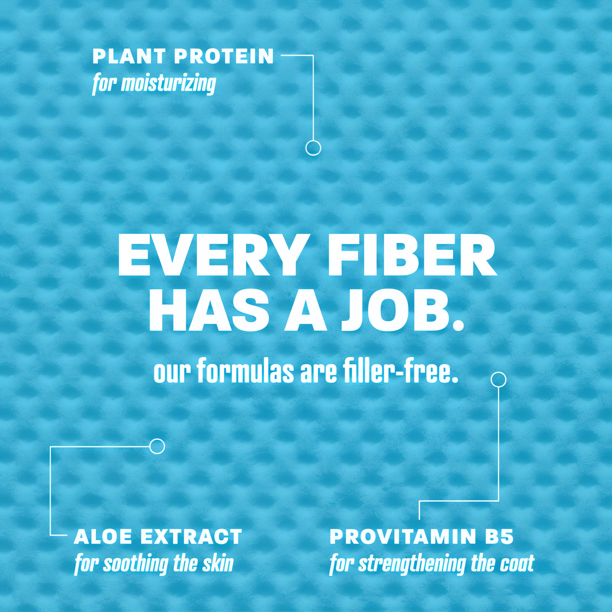 Every fiber has a job - textured pet wipe