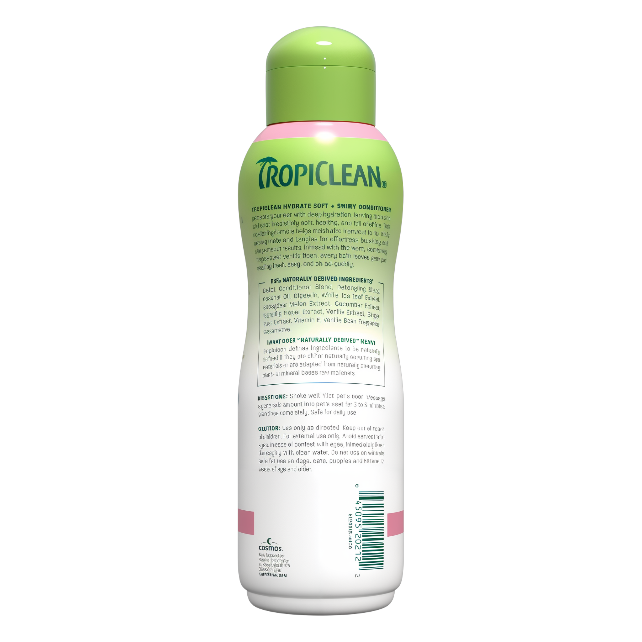 TropiClean Vanilla conditioner bottle back
