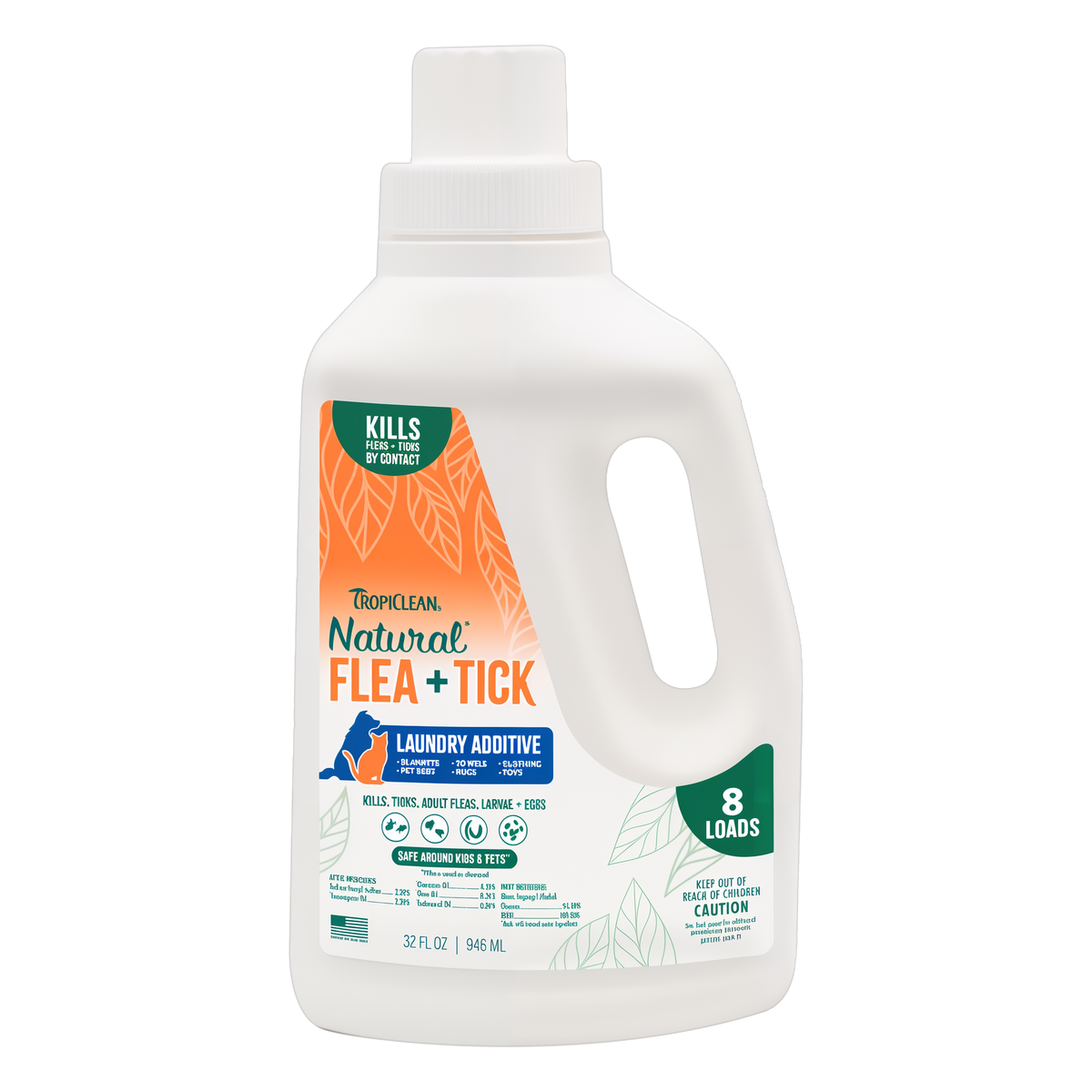 TropiClean Natural Flea + Tick Laundry Additive 32 oz | Garoppo's
