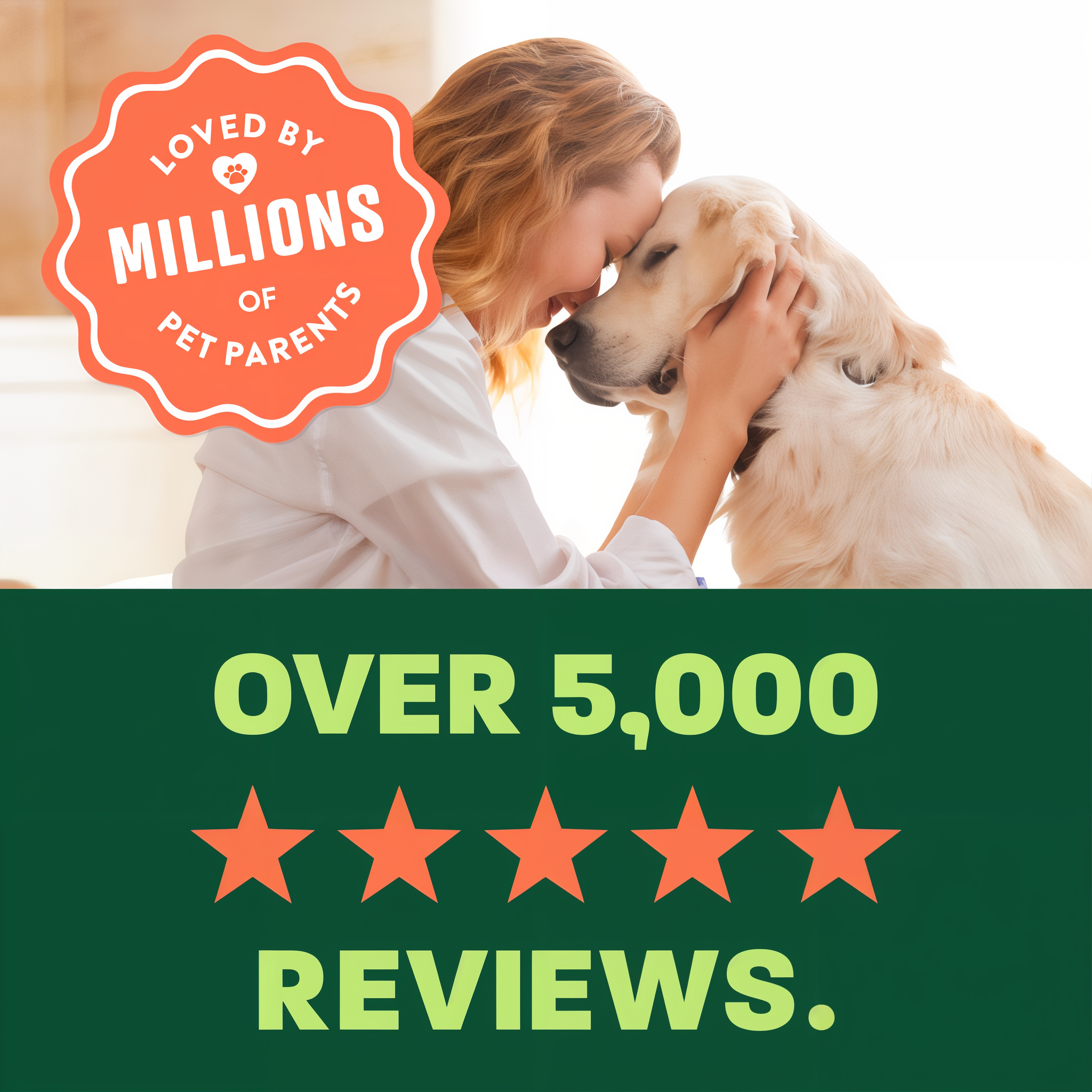Over 5,000 5 star reviews