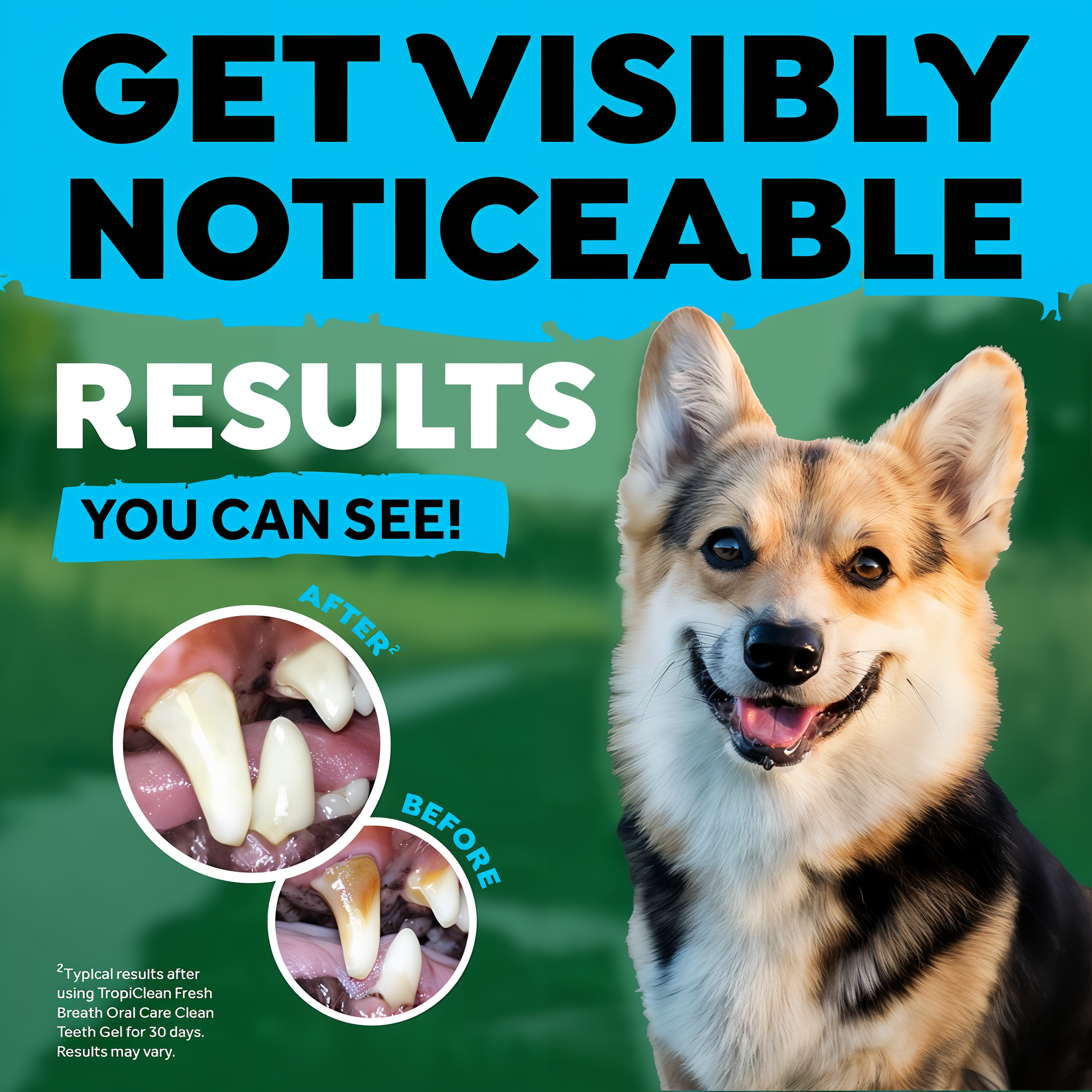 Get visibly noticeable results with before and after teeth comparison