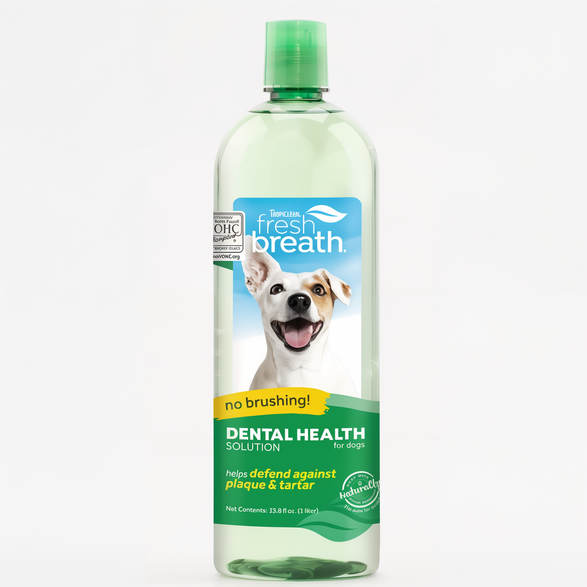 TropiClean Fresh Breath Oral Care Water Additive for Dogs, 33.8 oz bottle #33.8 oz