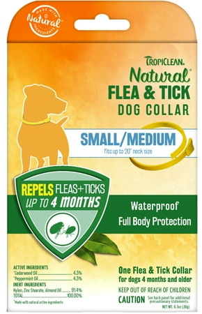 TropiClean Natural Flea & Tick Repellent Collar for Small Dogs