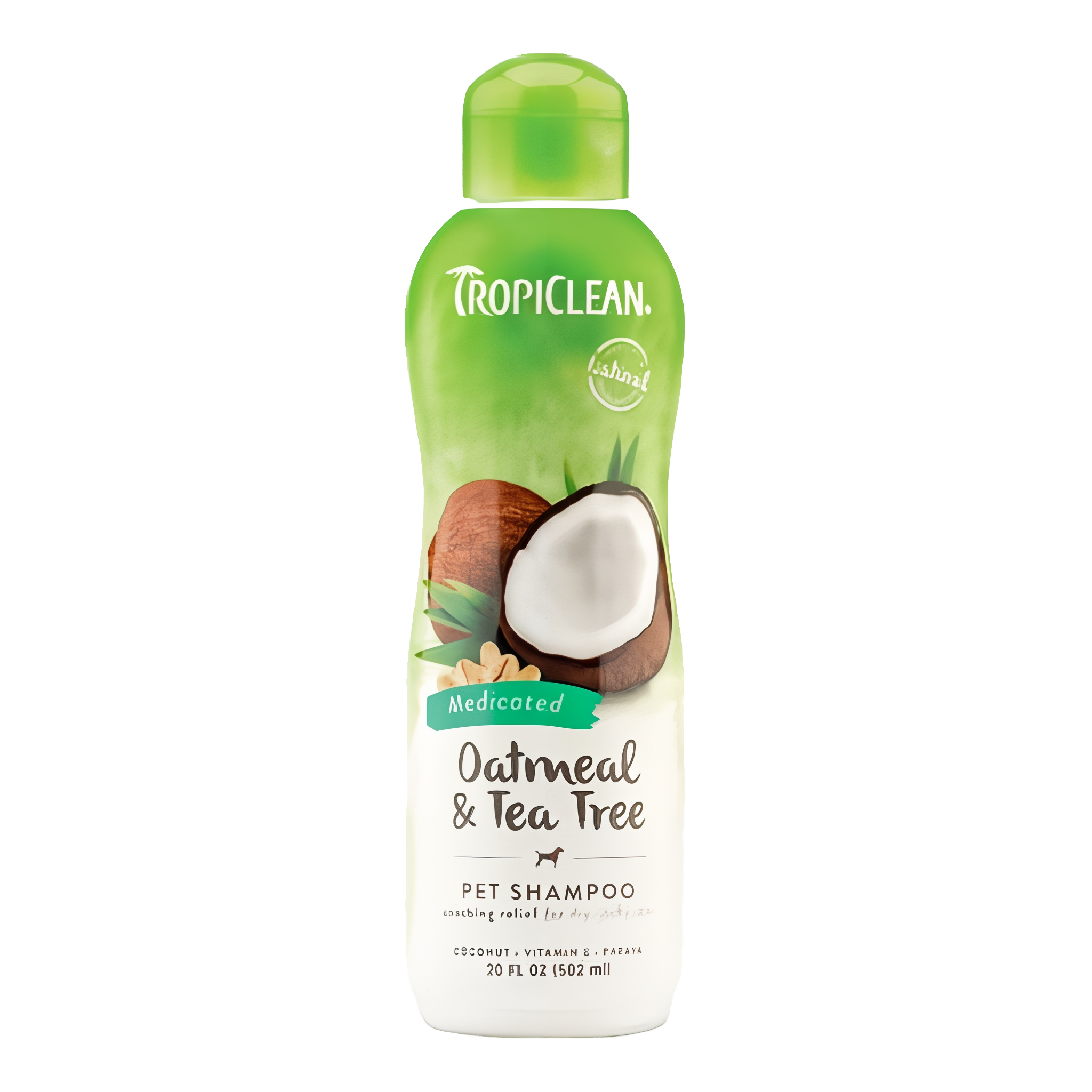 TropiClean Oatmeal & Tea Tree Medicated Itch Relief Shampoo for Pets
