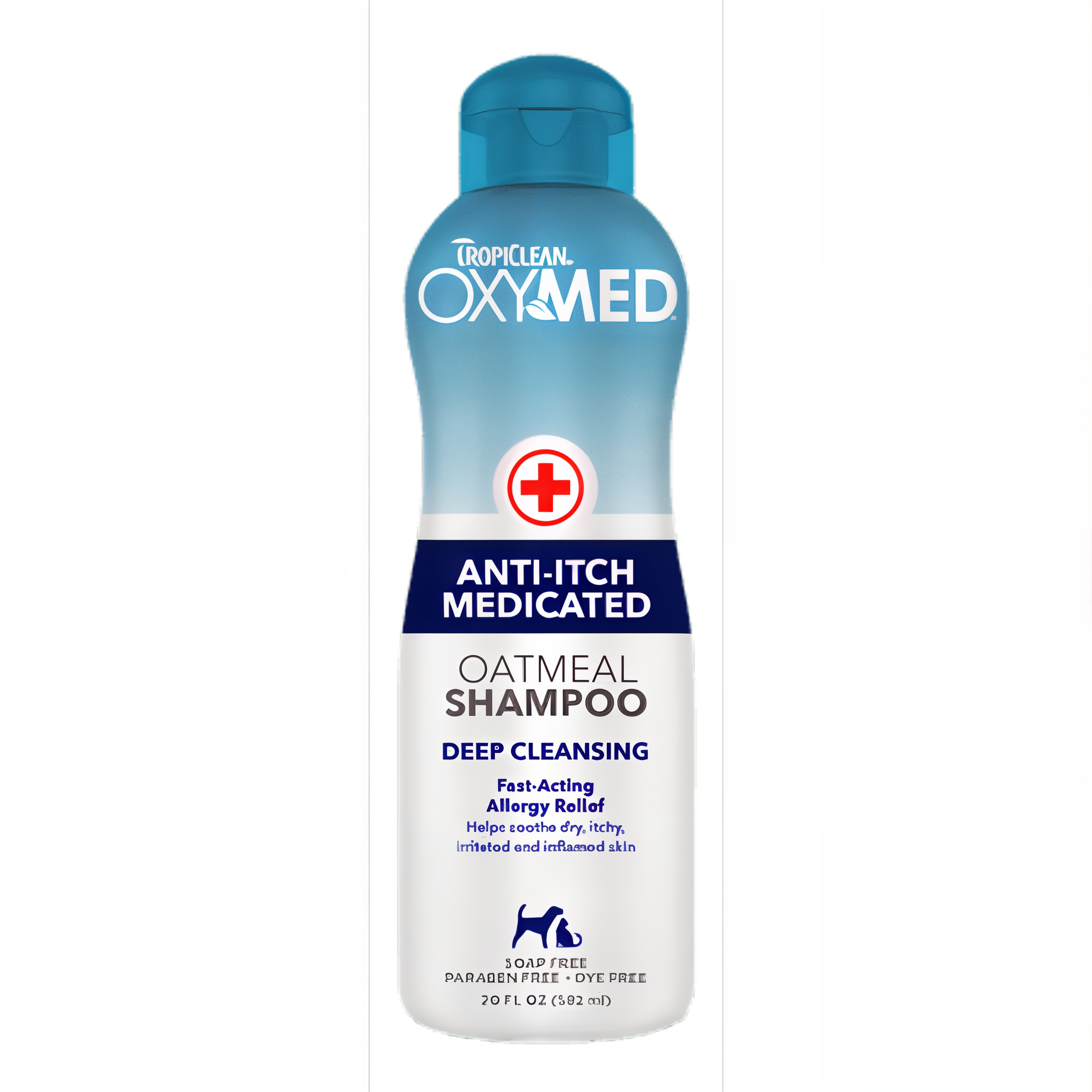 TropiClean OxyMed Medicated Anti Itch Shampoo for Pets