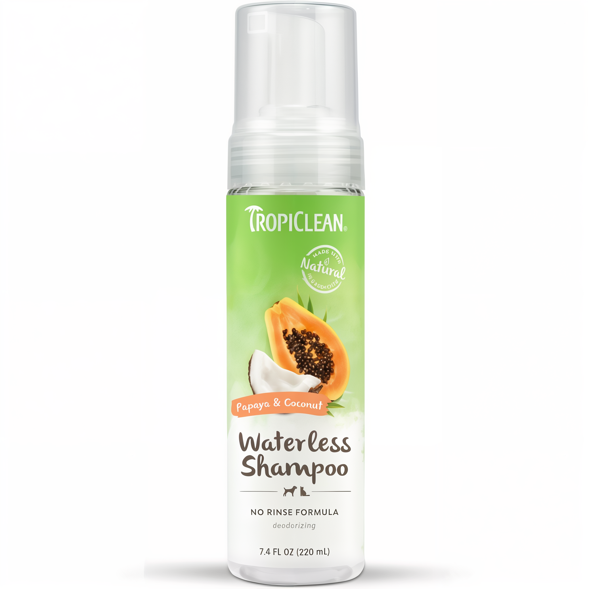 TropiClean Papaya Waterless Shampoo for Pets