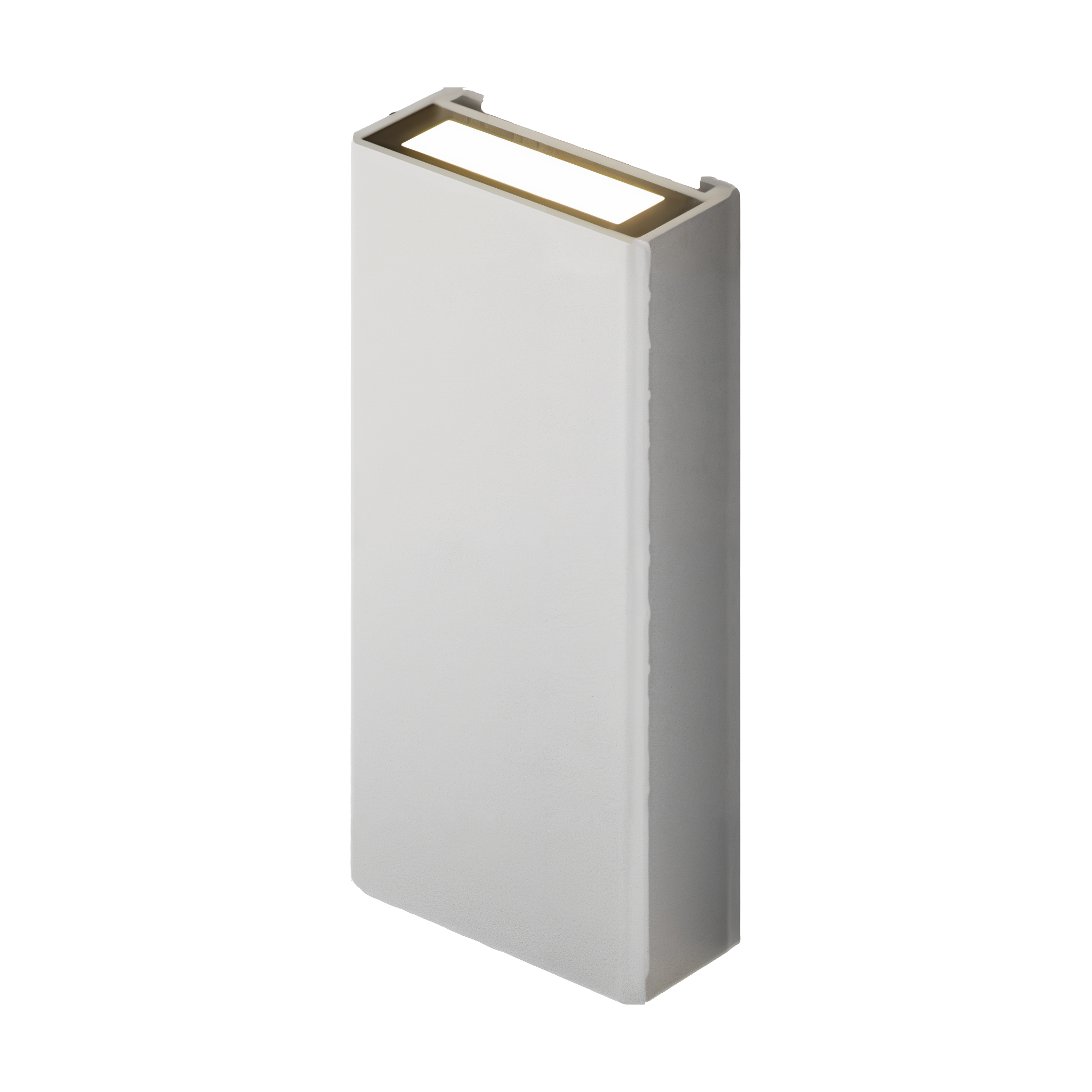 Tru-Scapes Low Profile Post / Wall Mount Sconce TSS-AS200 — White powder-coat aluminum, RGBCW tunable LED, studio view