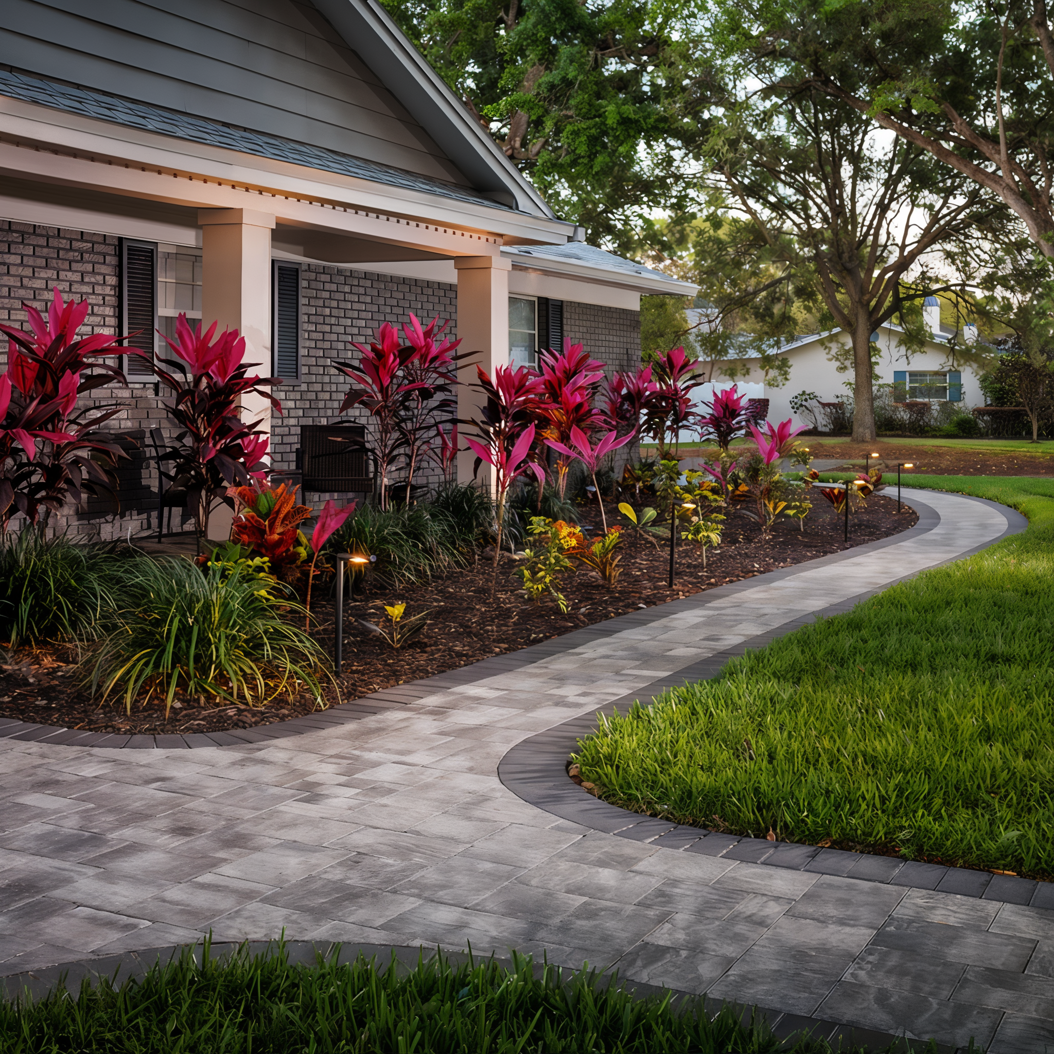 Tru-Scapes Modern Path Light TS-B306 — pathway accent in landscape bed