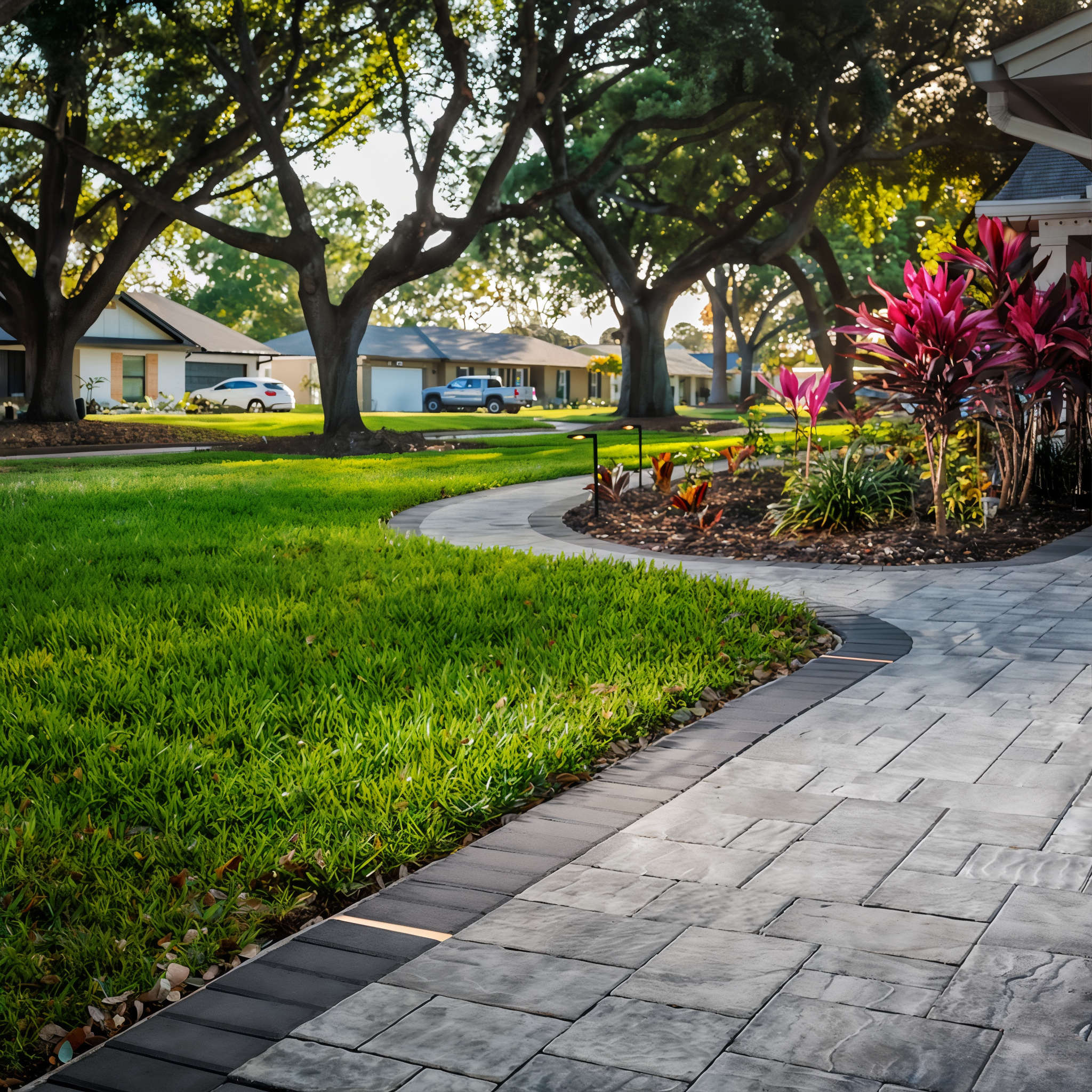 Tru-Scapes Modern Path Light TS-B306 — landscape pathway lighting detail