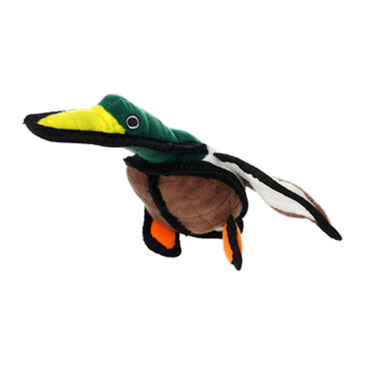 Tuffy Jr Barnyard Duck Dog Toy three-quarter view