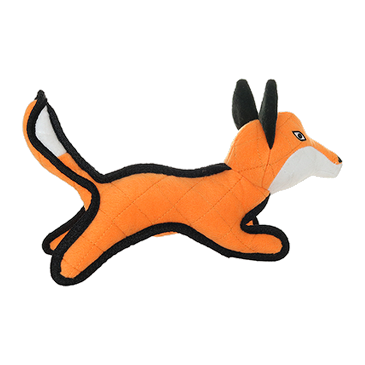 Tuffy Jr Zoo Fox Dog Toy three-quarter view