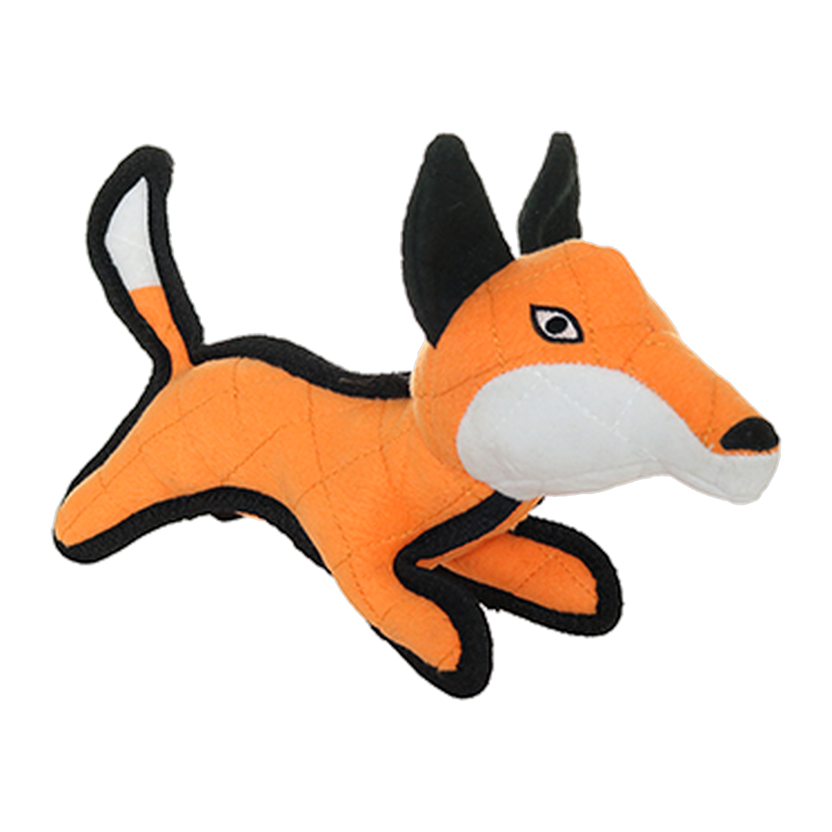 Tuffy Jr Zoo Fox Dog Toy front view