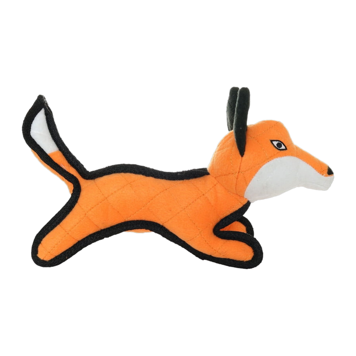 Tuffy Jr Zoo Fox Dog Toy front view
