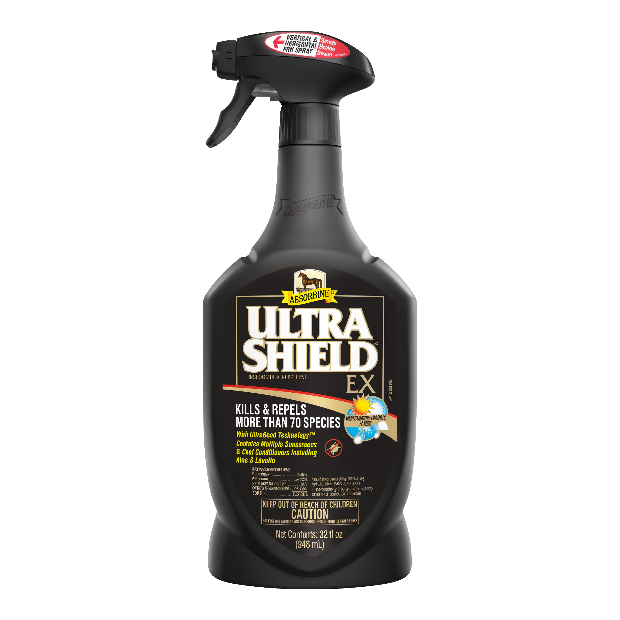 UltraShield EX insecticide and repellent, 32 oz spray bottle