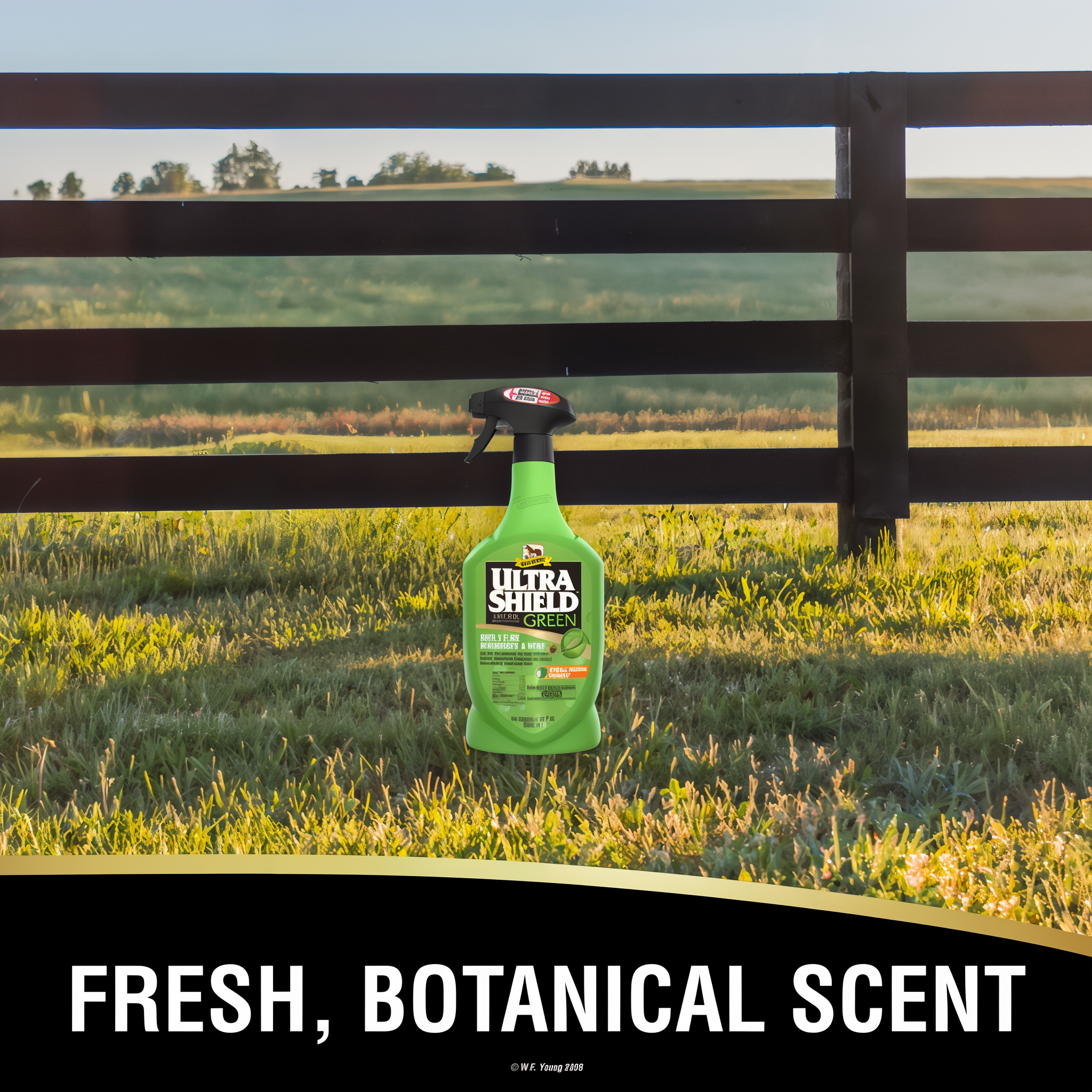 UltraShield Green natural fly repellent, fresh botanical scent