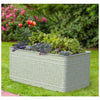 RAISED GALVANIZED TROUGH PLANTER
