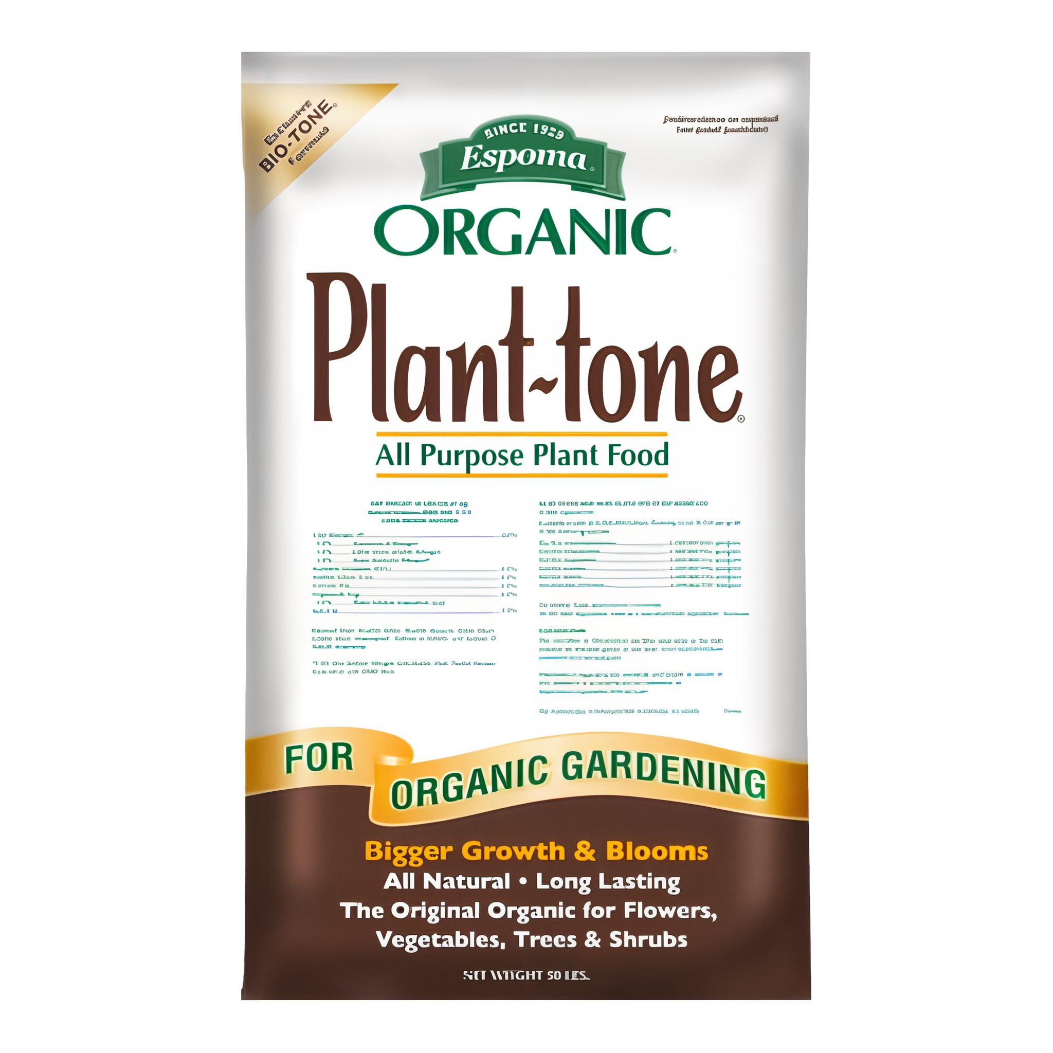 Espoma Organic Plant-tone Natural & Organic All Purpose Plant Food