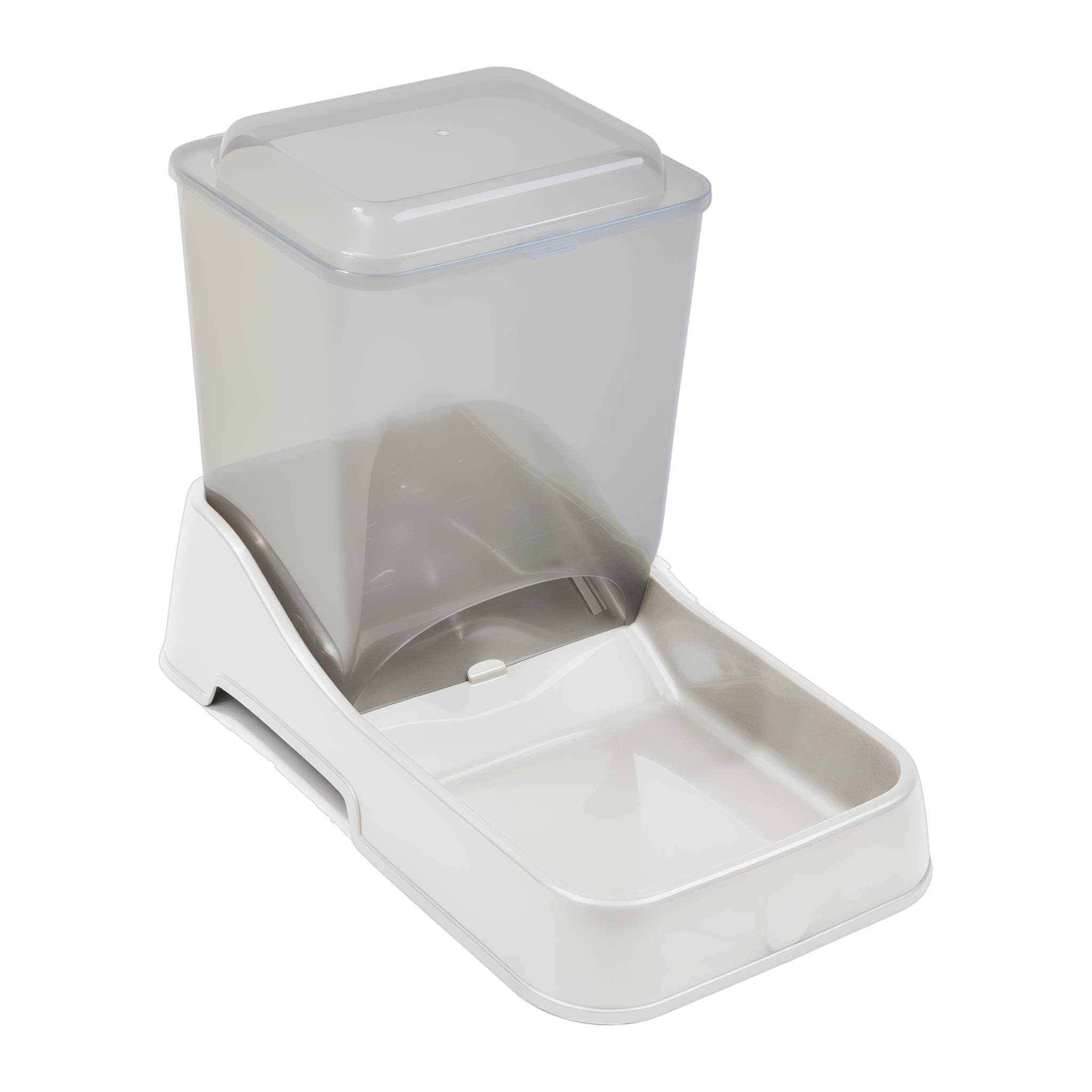 Van Ness Auto Feeder Large 10 lb gravity pet food dispenser with clear hopper and tray