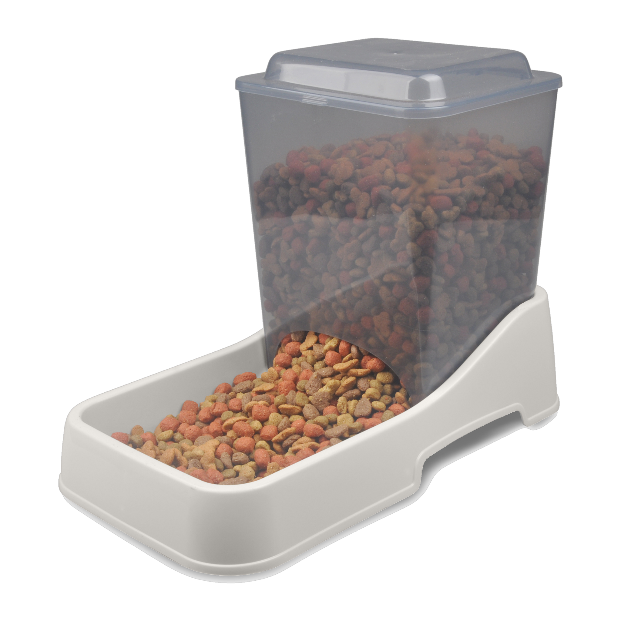 Van Ness Auto Feeder Medium 6 lb filled with kibble