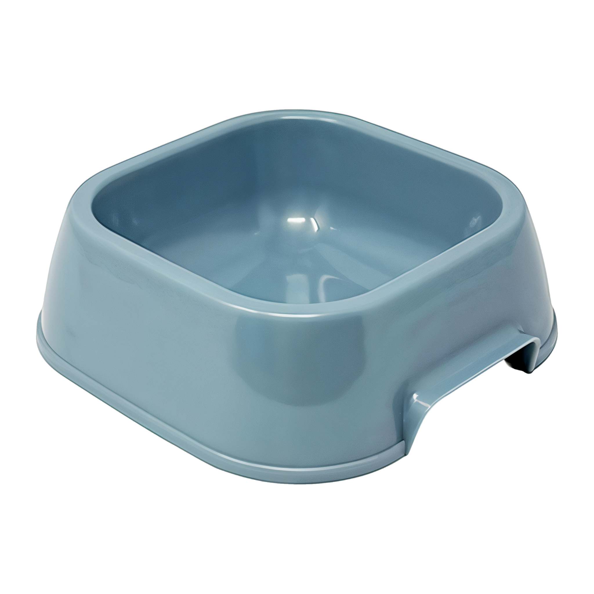 Van Ness Lightweight Plastic Pet Dish Extra-Value Jumbo 64 oz, angled view of the no-tip dish for large dogs