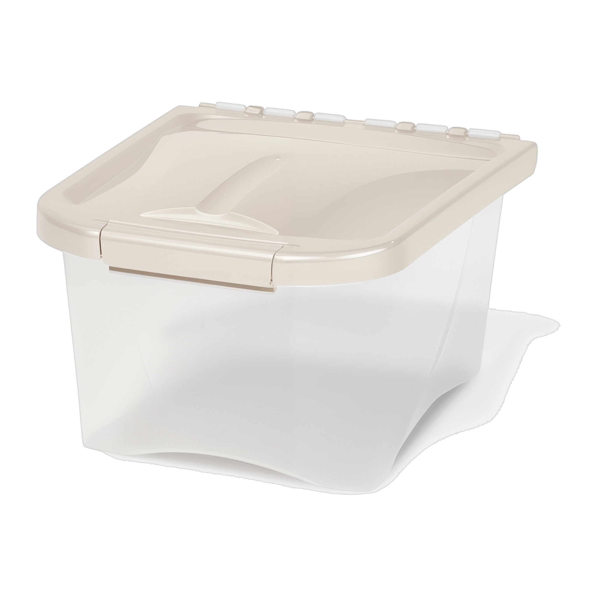 Van Ness Pet Food Container 5 lb with Fresh-Tite seal lid, angled view